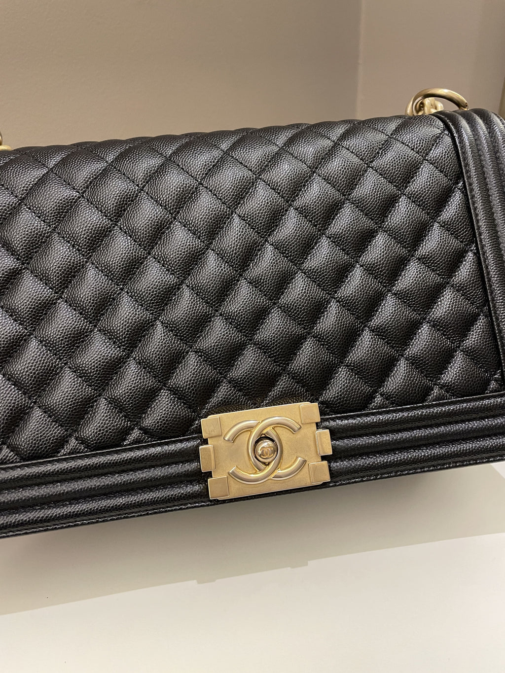 Chanel Quilted New Medium Boy Black Caviar
