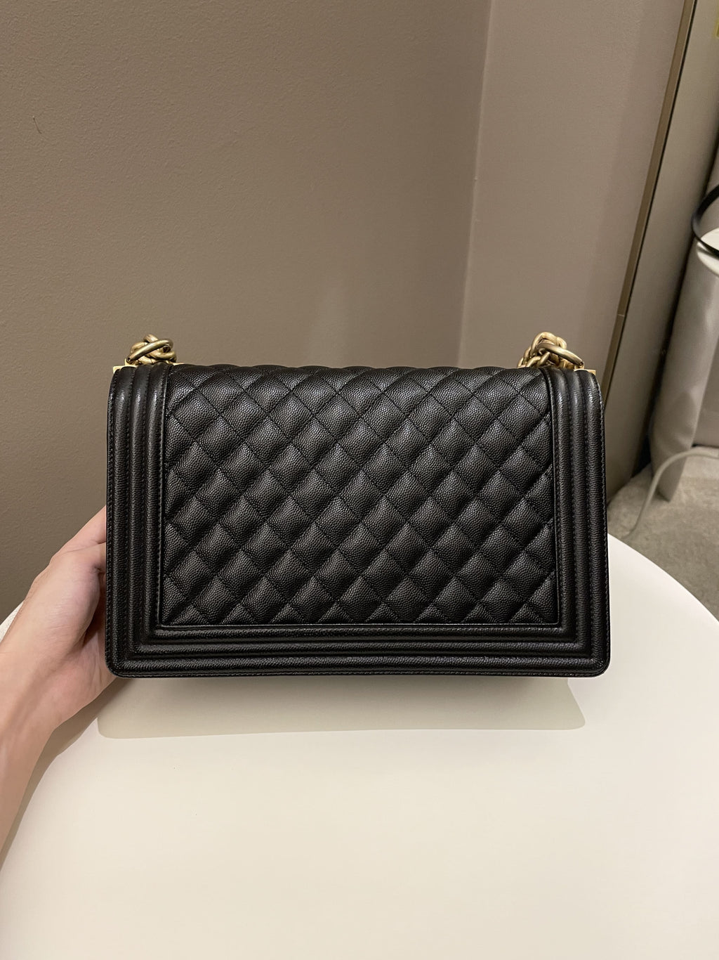 Chanel Quilted New Medium Boy Black Caviar