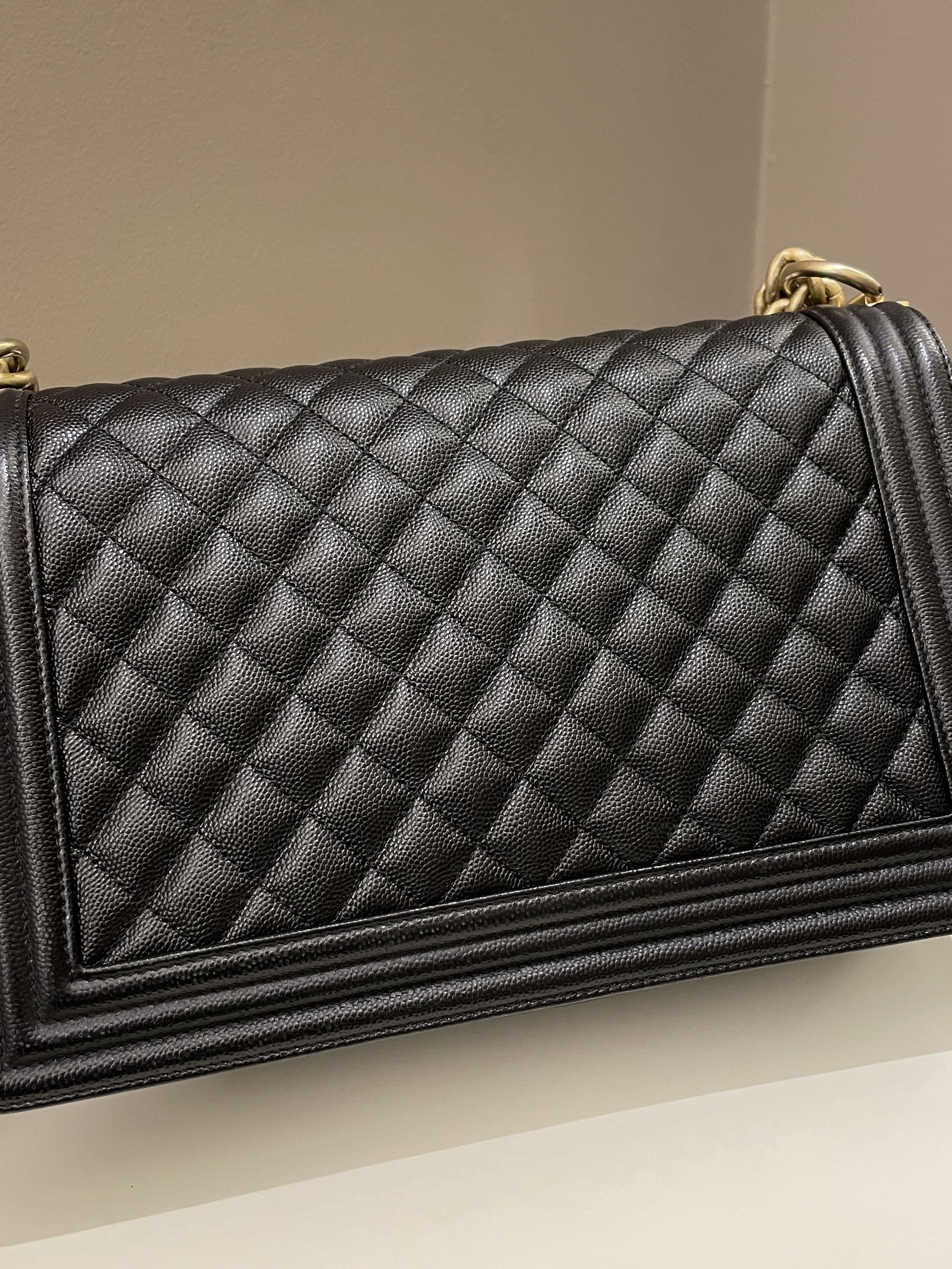 Chanel Quilted New Medium Boy Black Caviar