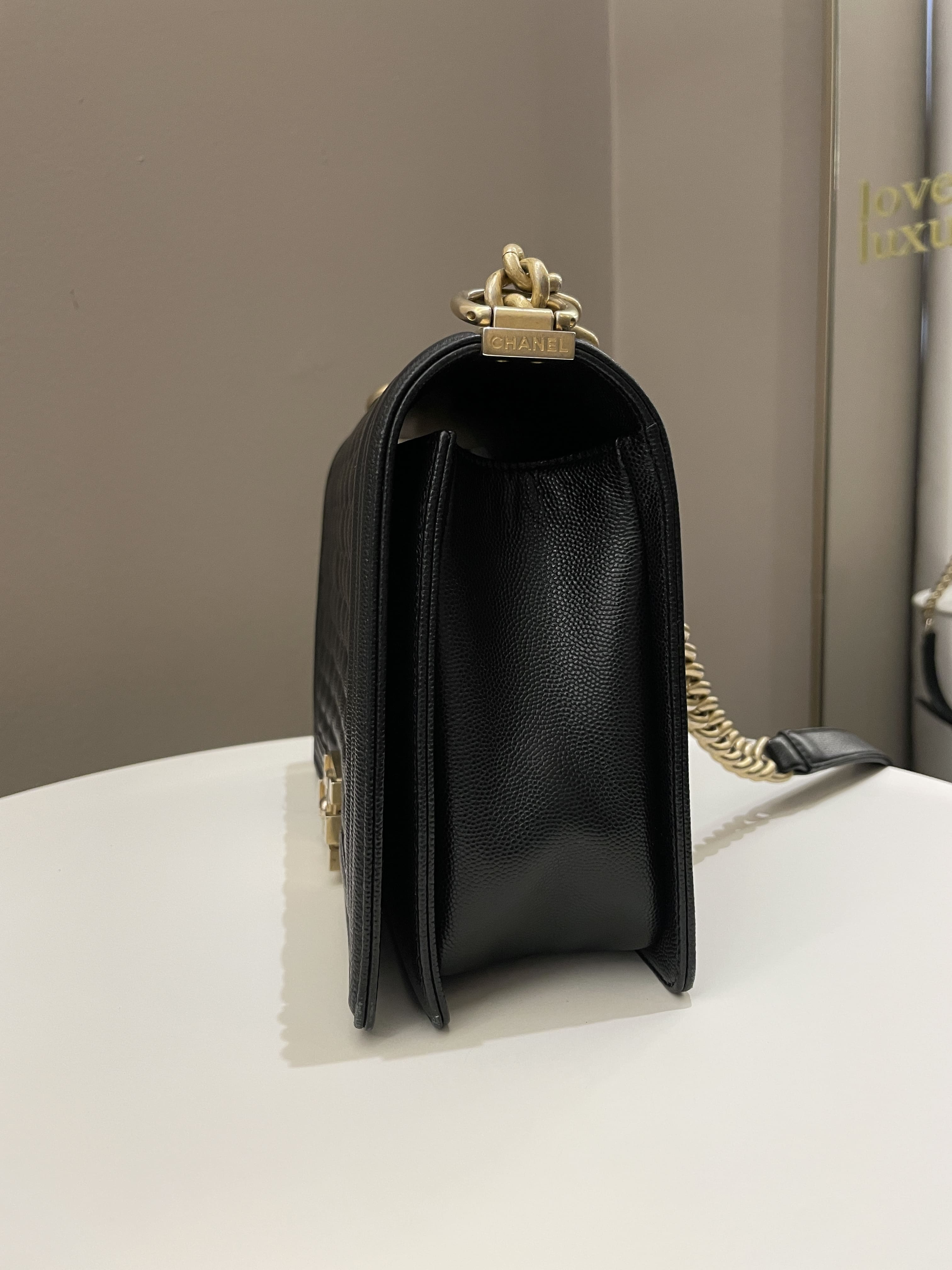 Chanel Quilted New Medium Boy Black Caviar