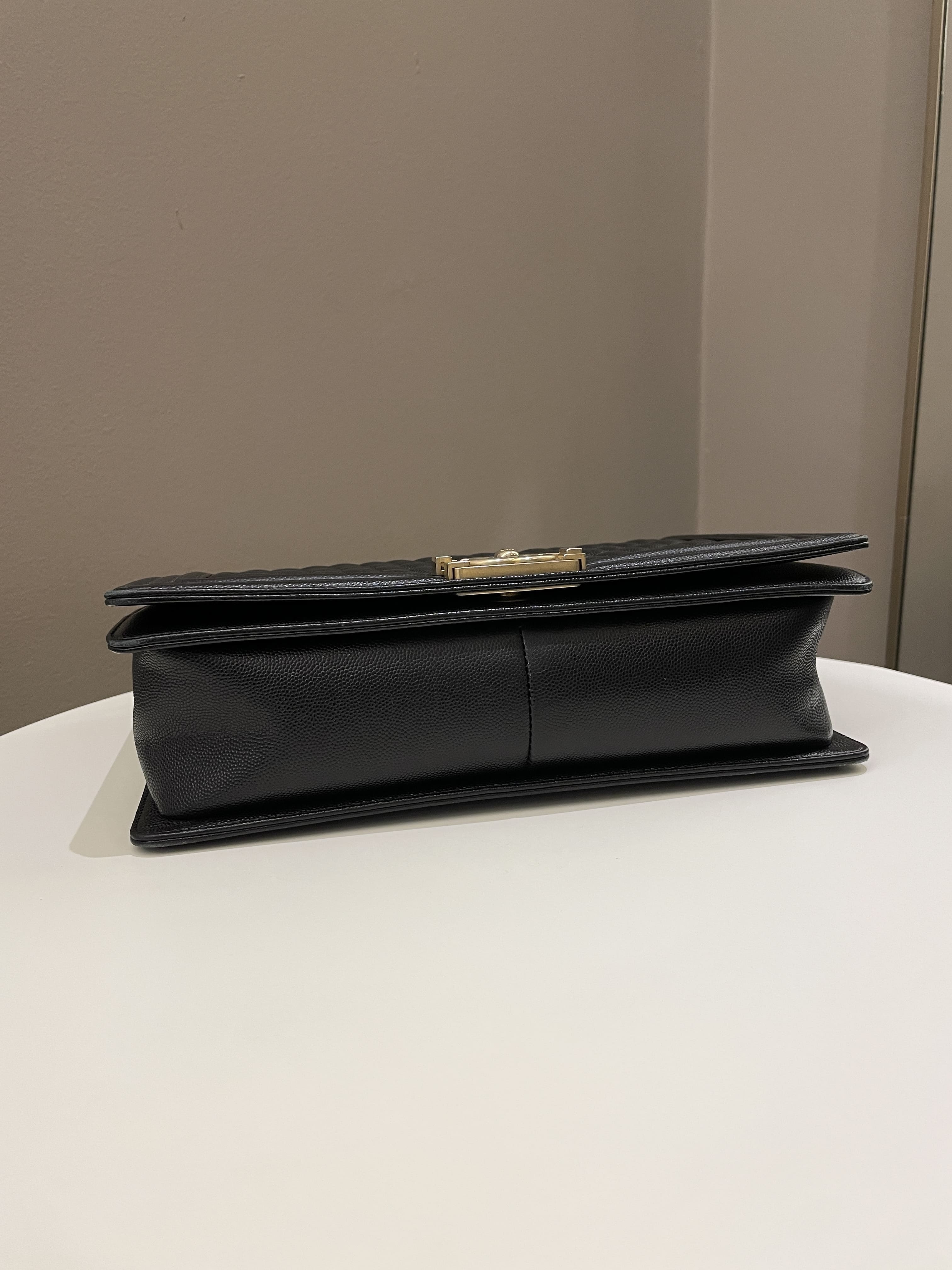 Chanel Quilted New Medium Boy Black Caviar