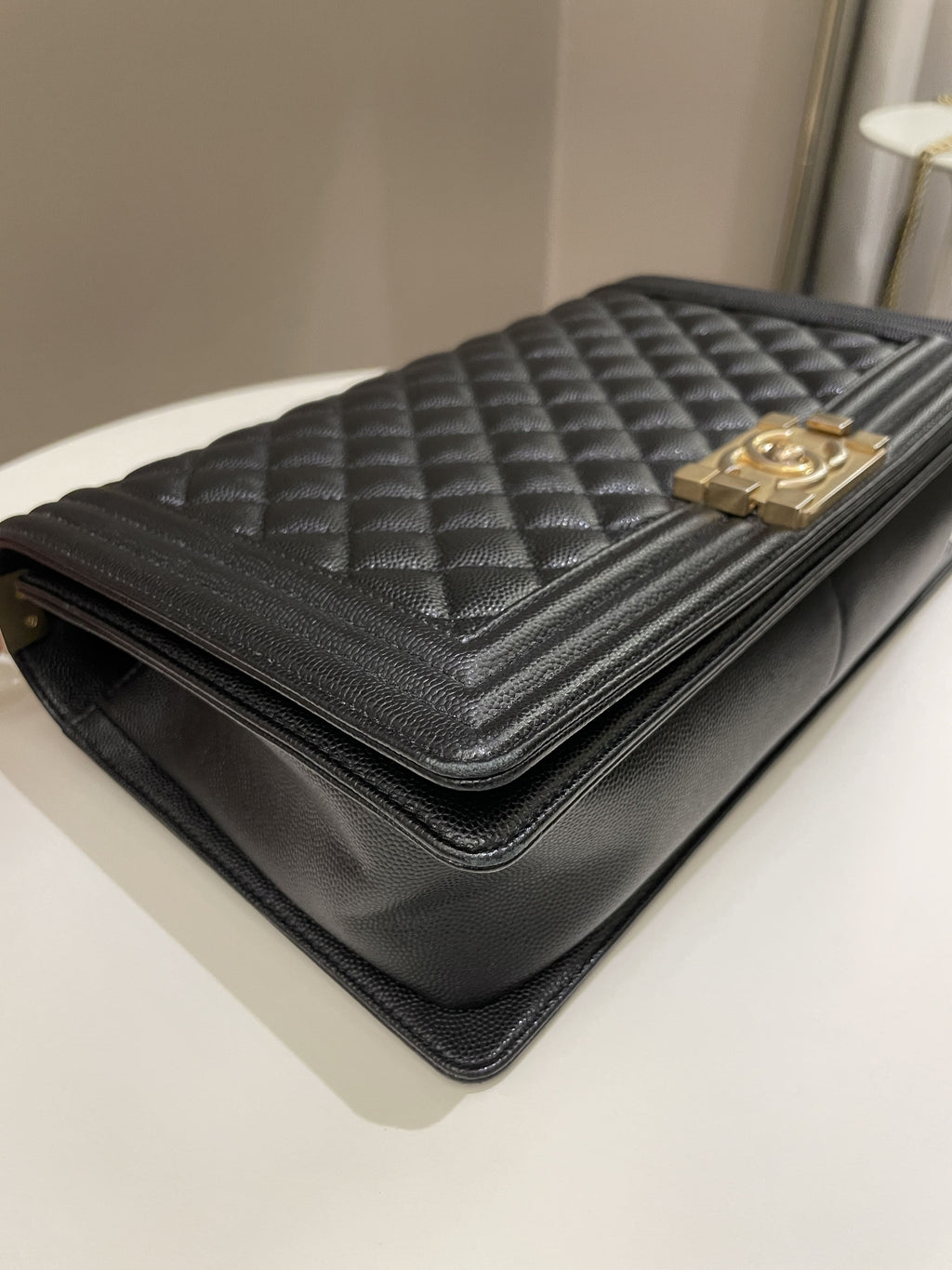 Chanel Quilted New Medium Boy Black Caviar