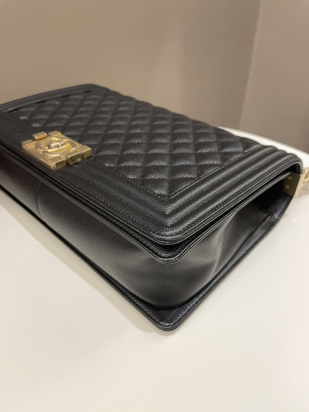 Chanel Quilted New Medium Boy Black Caviar
