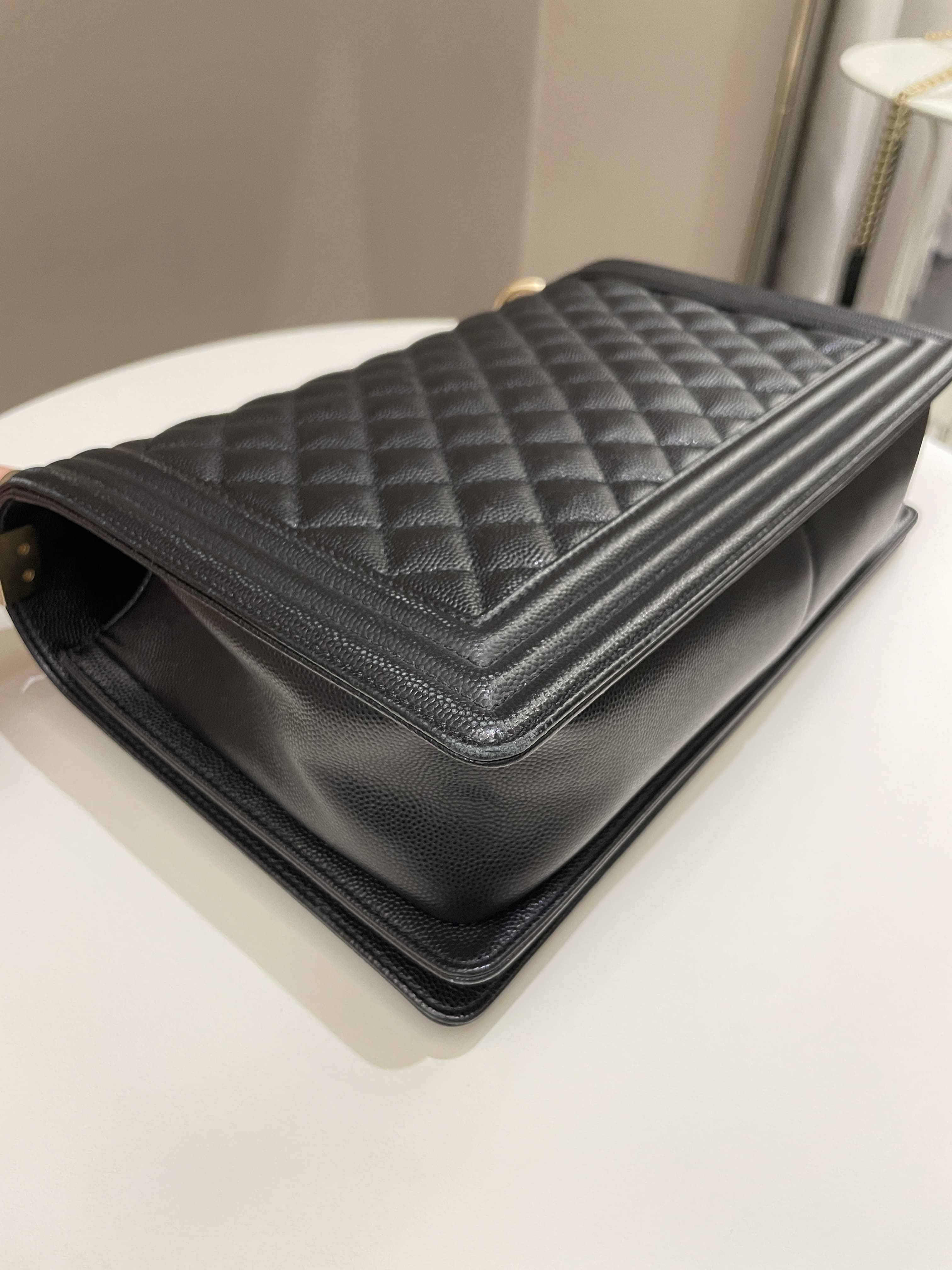 Chanel Quilted New Medium Boy Black Caviar