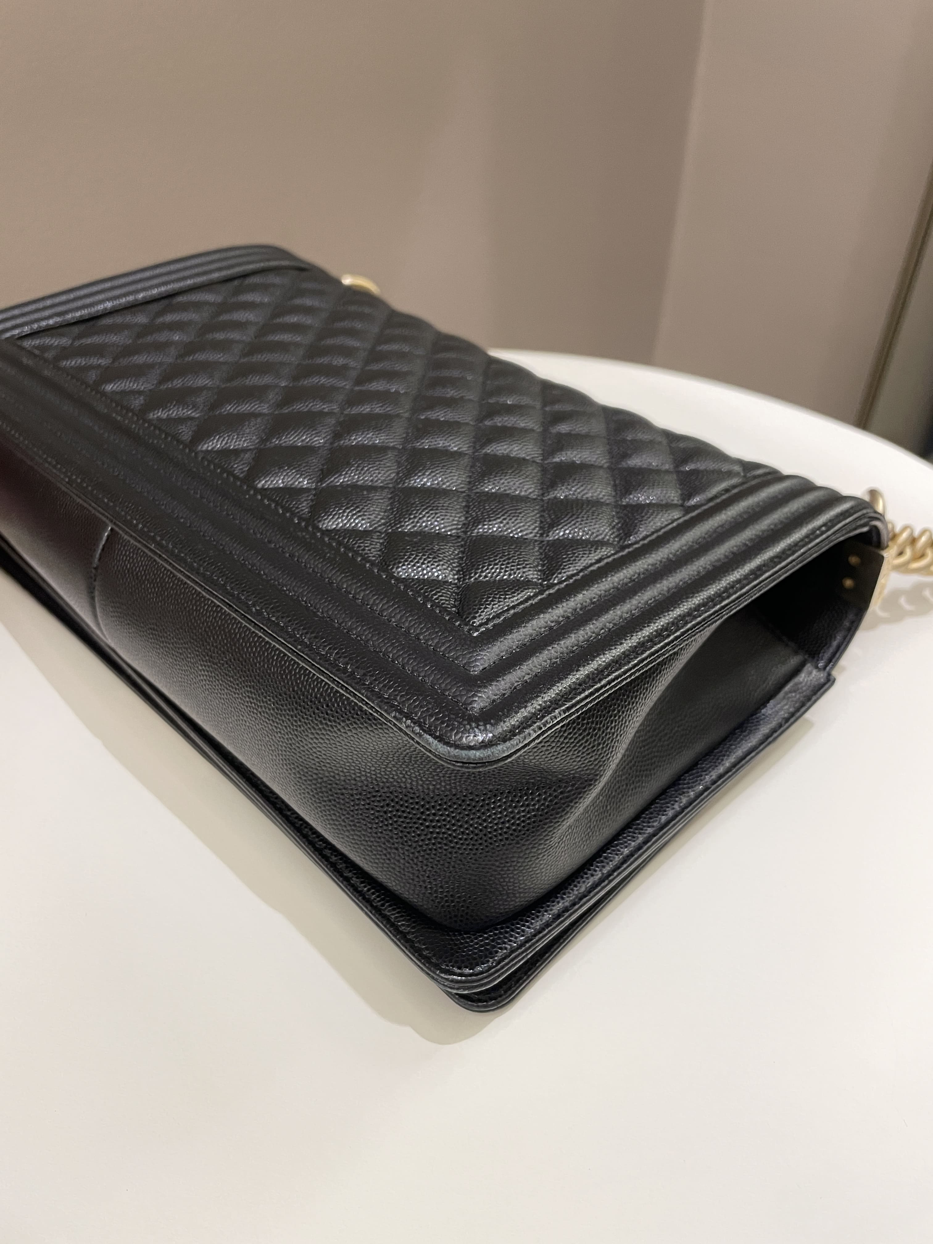 Chanel Quilted New Medium Boy Black Caviar