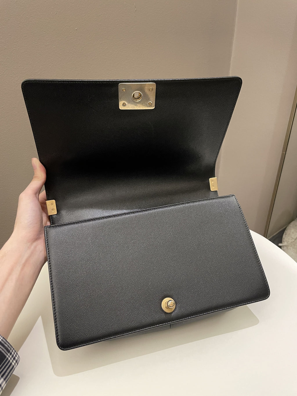 Chanel Quilted New Medium Boy Black Caviar