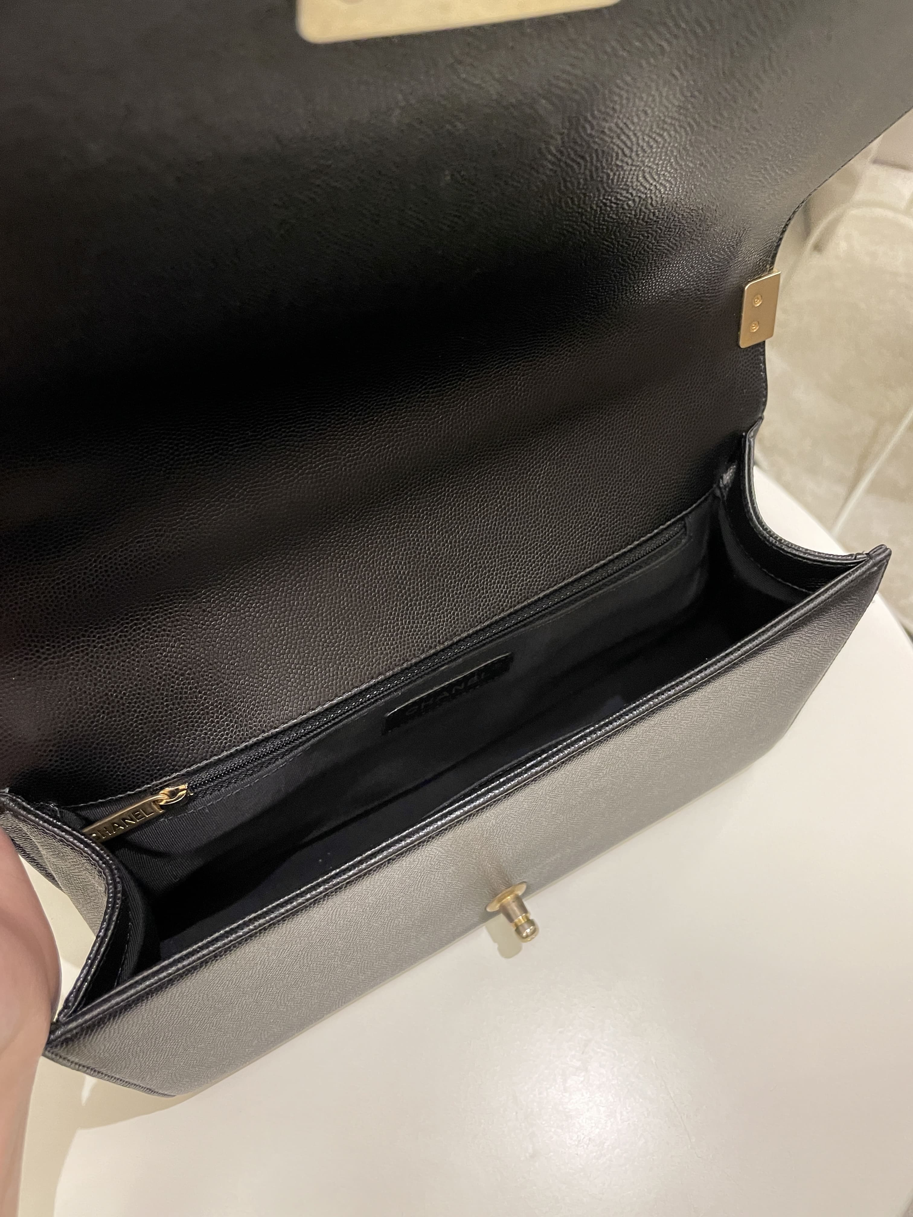 Chanel Quilted New Medium Boy Black Caviar