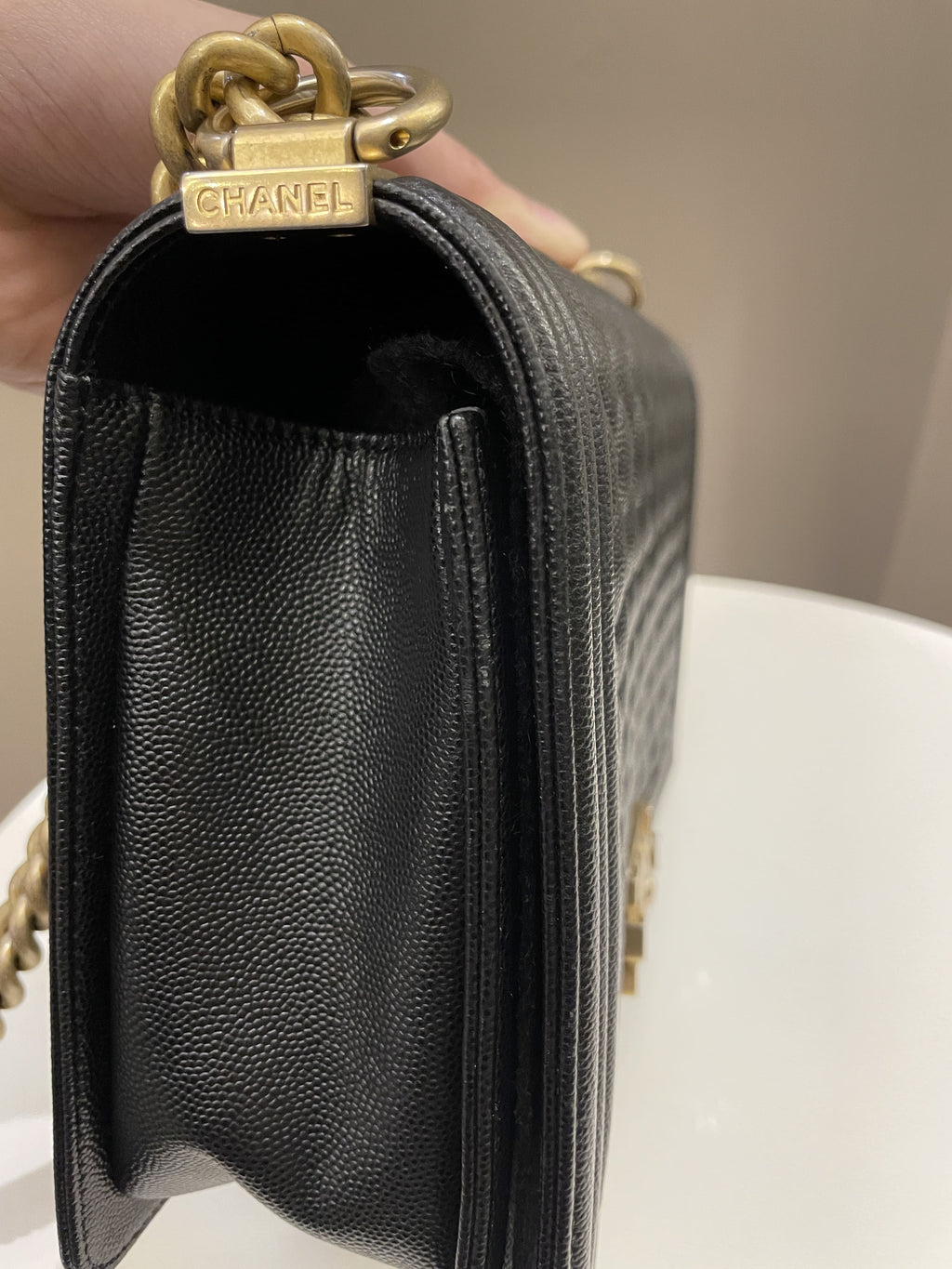 Chanel Quilted New Medium Boy Black Caviar