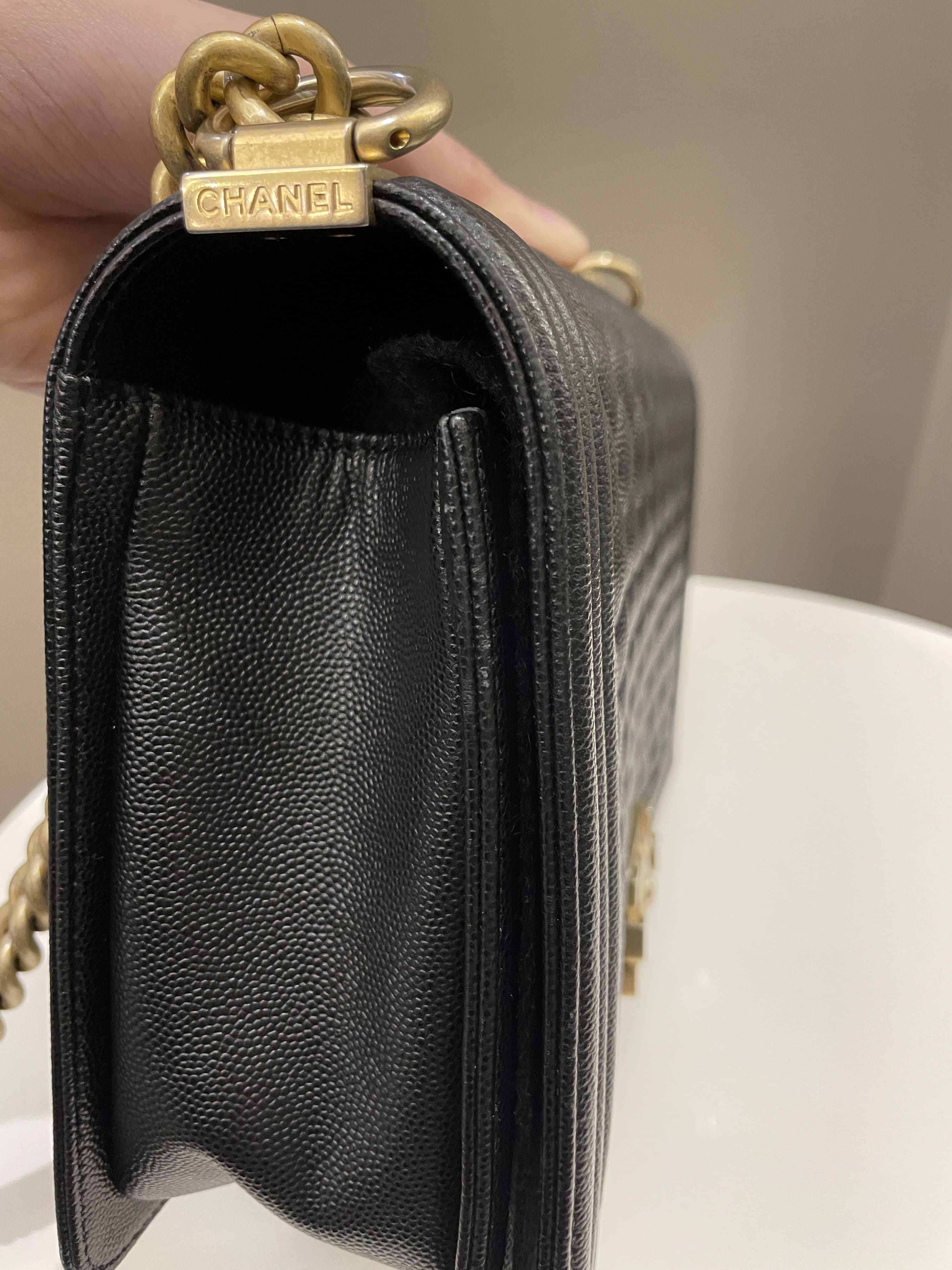 Chanel Quilted New Medium Boy Black Caviar