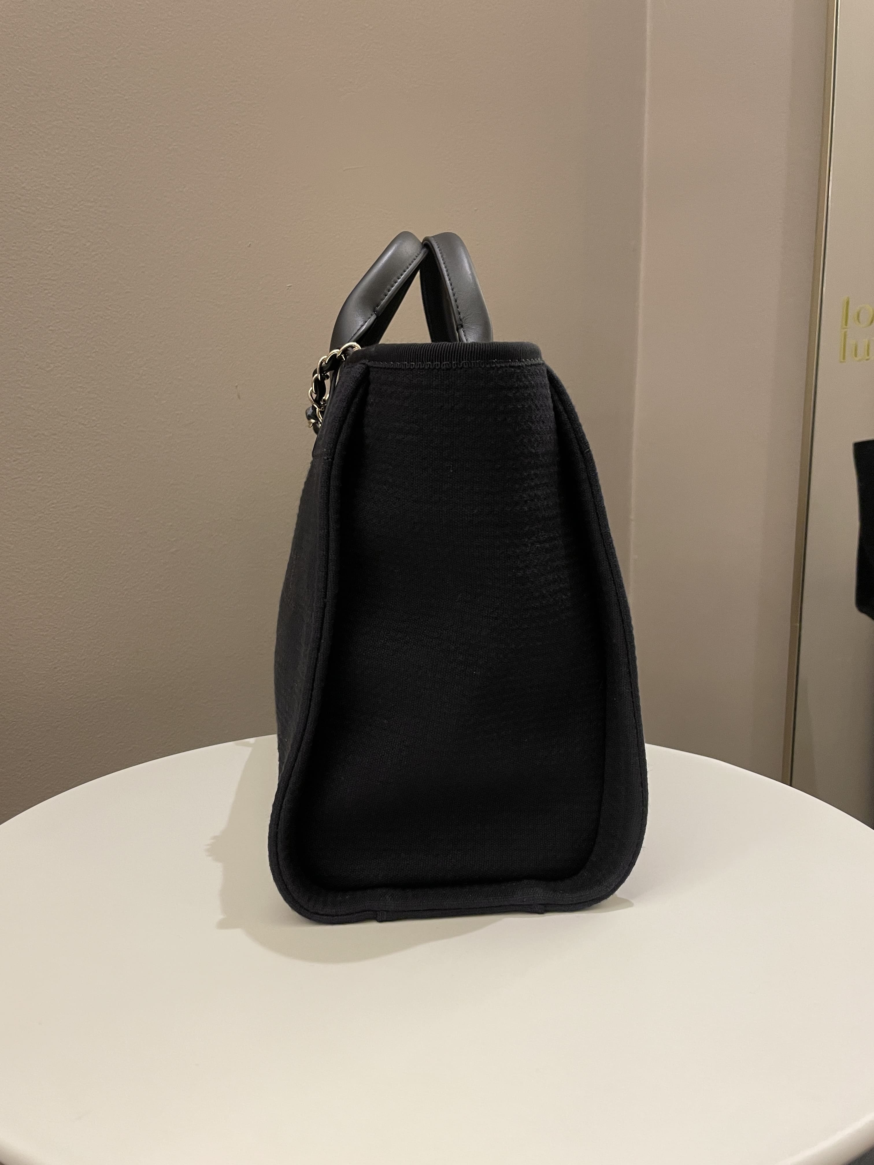 Chanel Deauville Shopper Tote Black