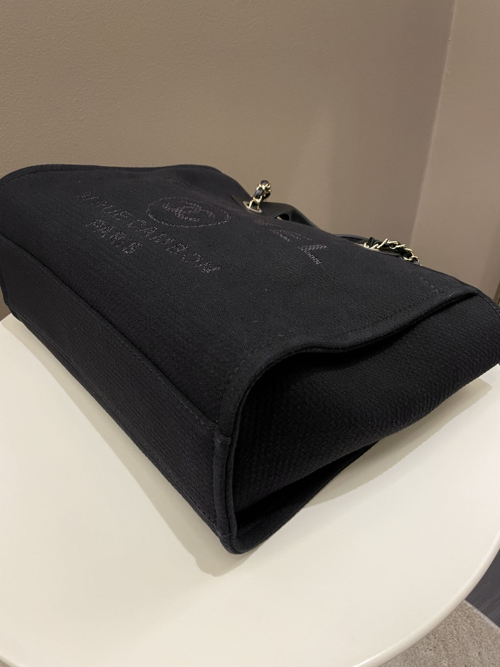 Chanel Deauville Shopper Tote Black