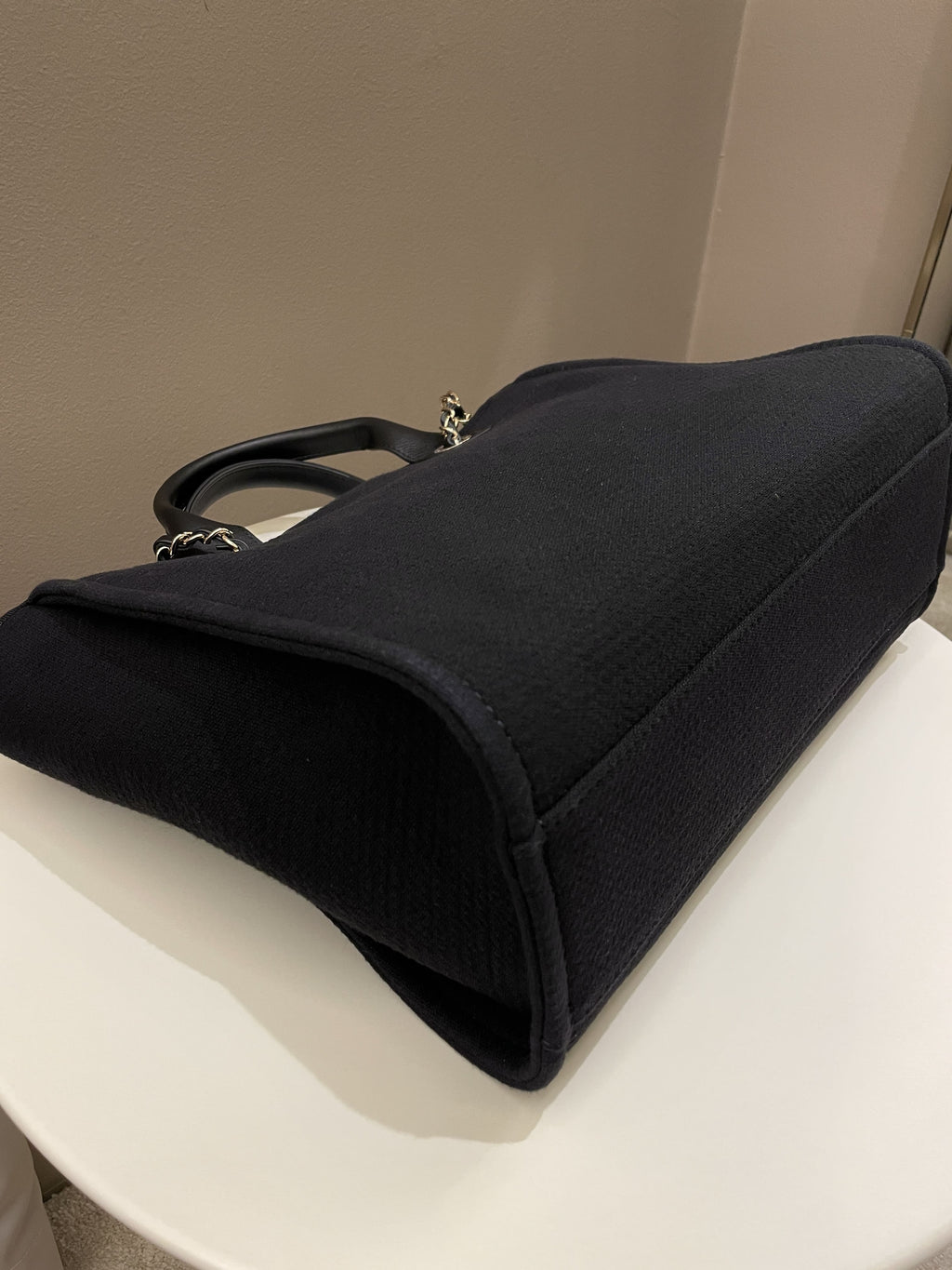 Chanel Deauville Shopper Tote Black