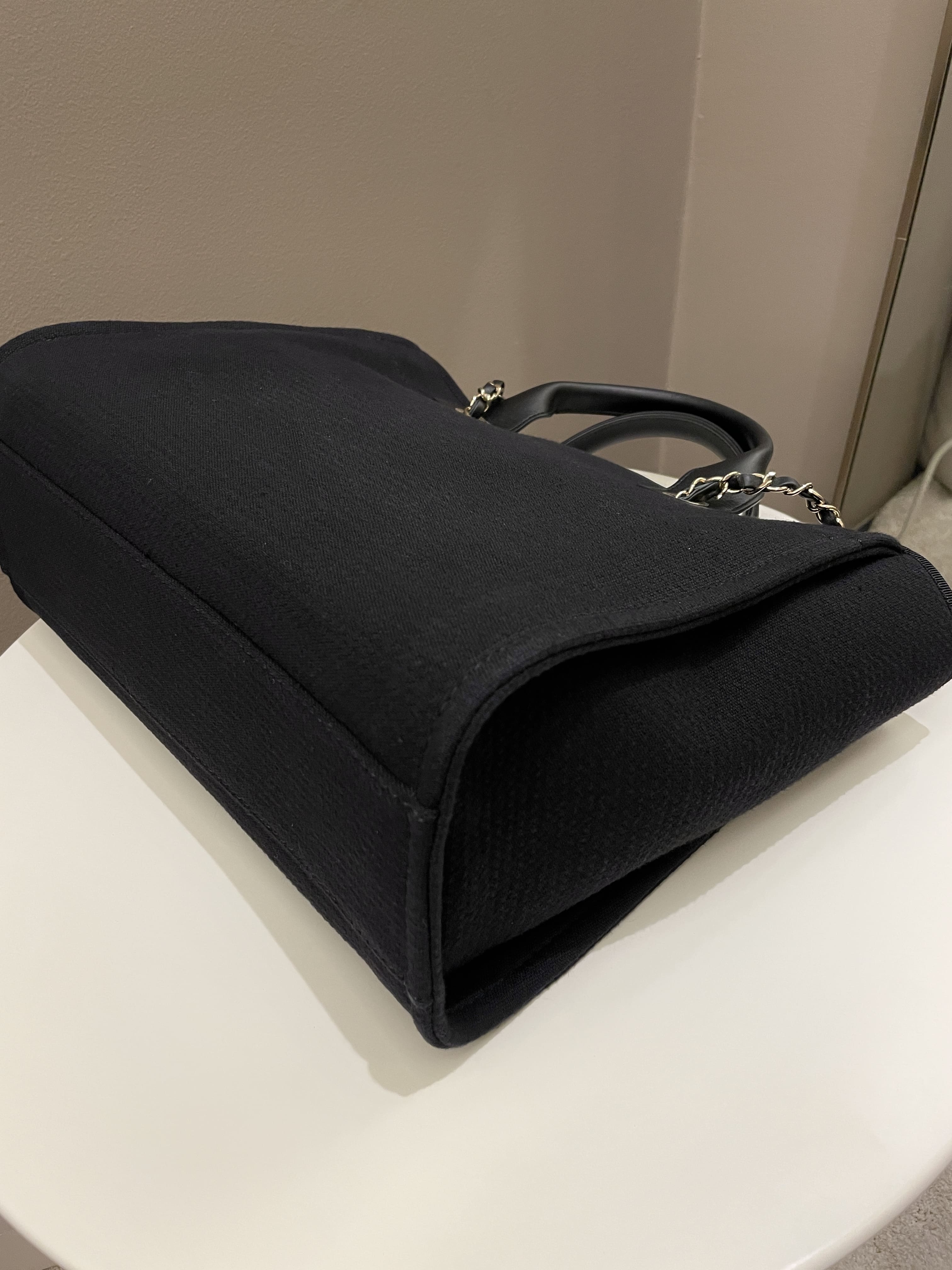 Chanel Deauville Shopper Tote Black