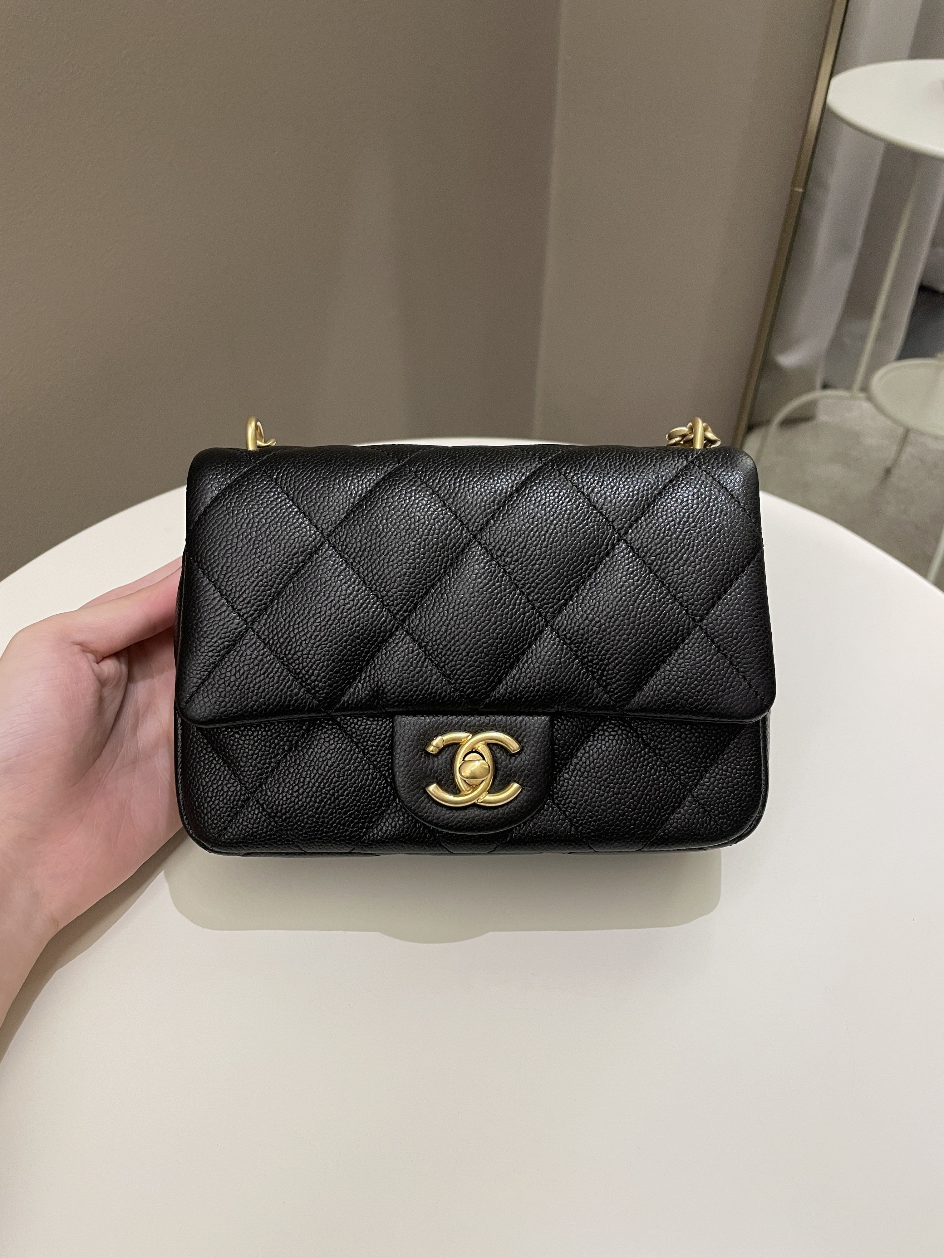 Chanel 23P Sweet Heart Flap Black Caviar