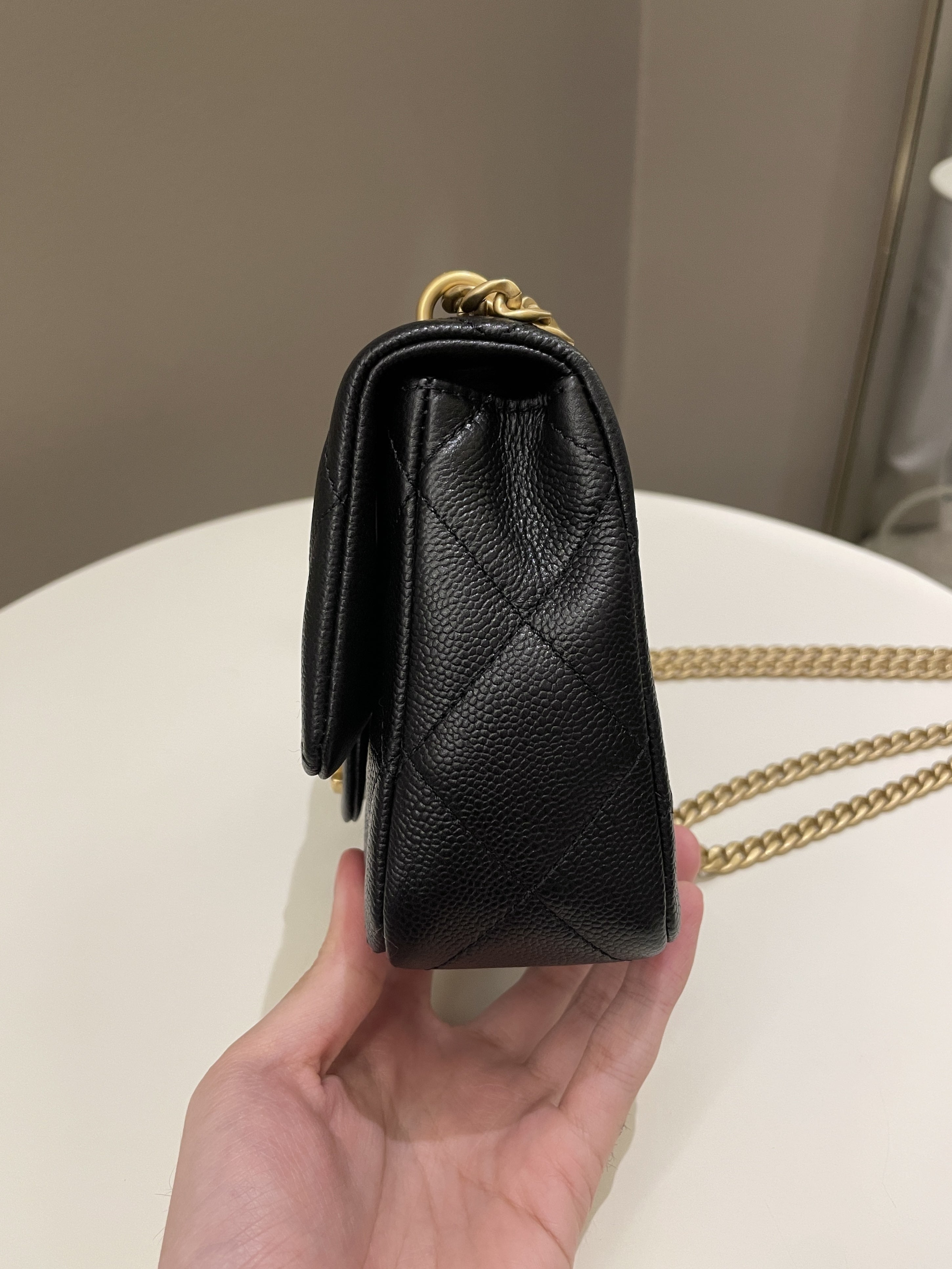Chanel 23P Sweet Heart Flap Black Caviar
