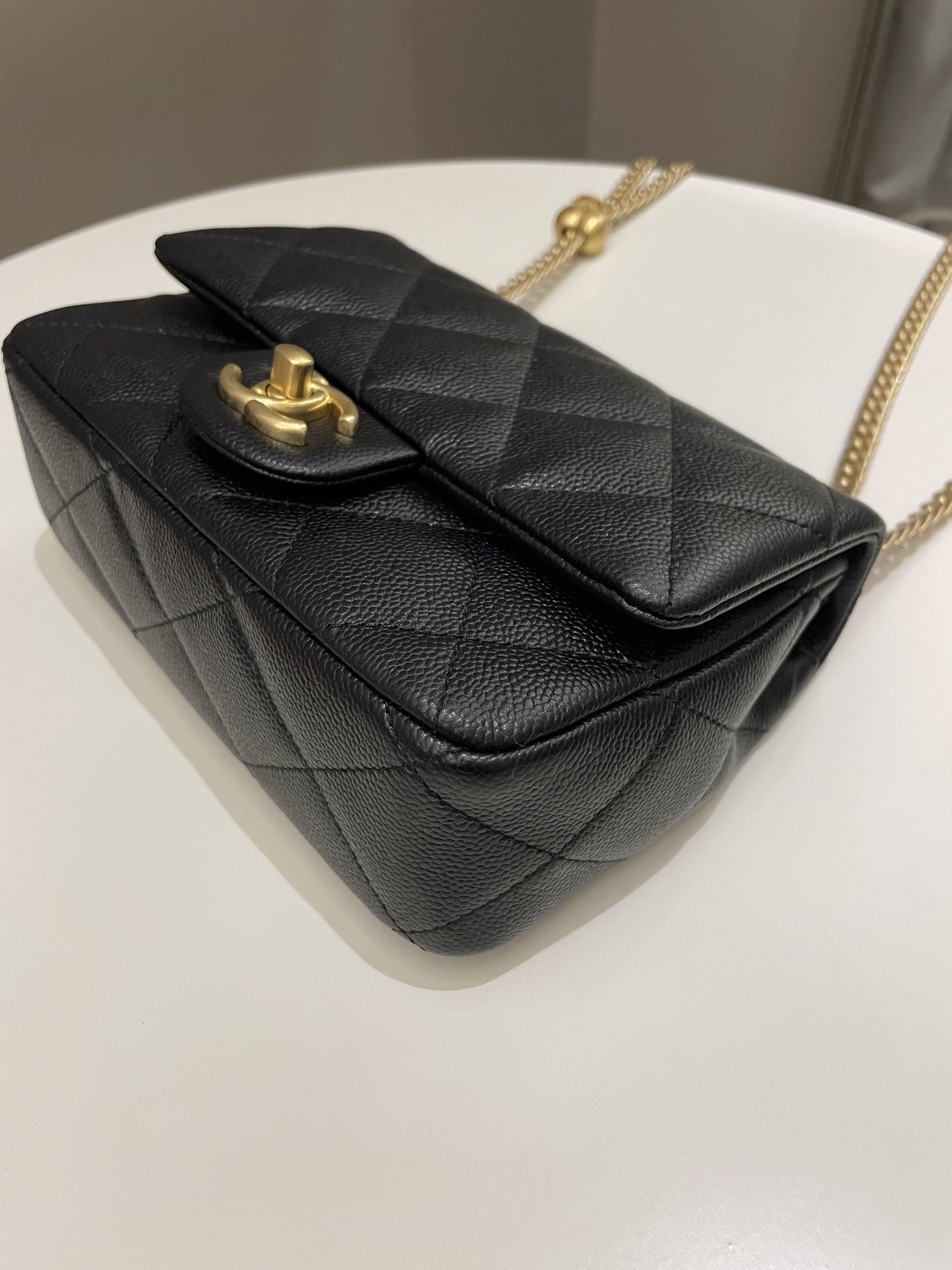 Chanel 23P Sweet Heart Flap Black Caviar