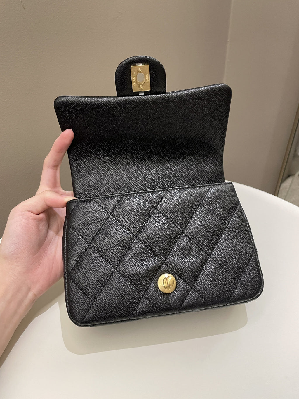 Chanel 23P Sweet Heart Flap Black Caviar