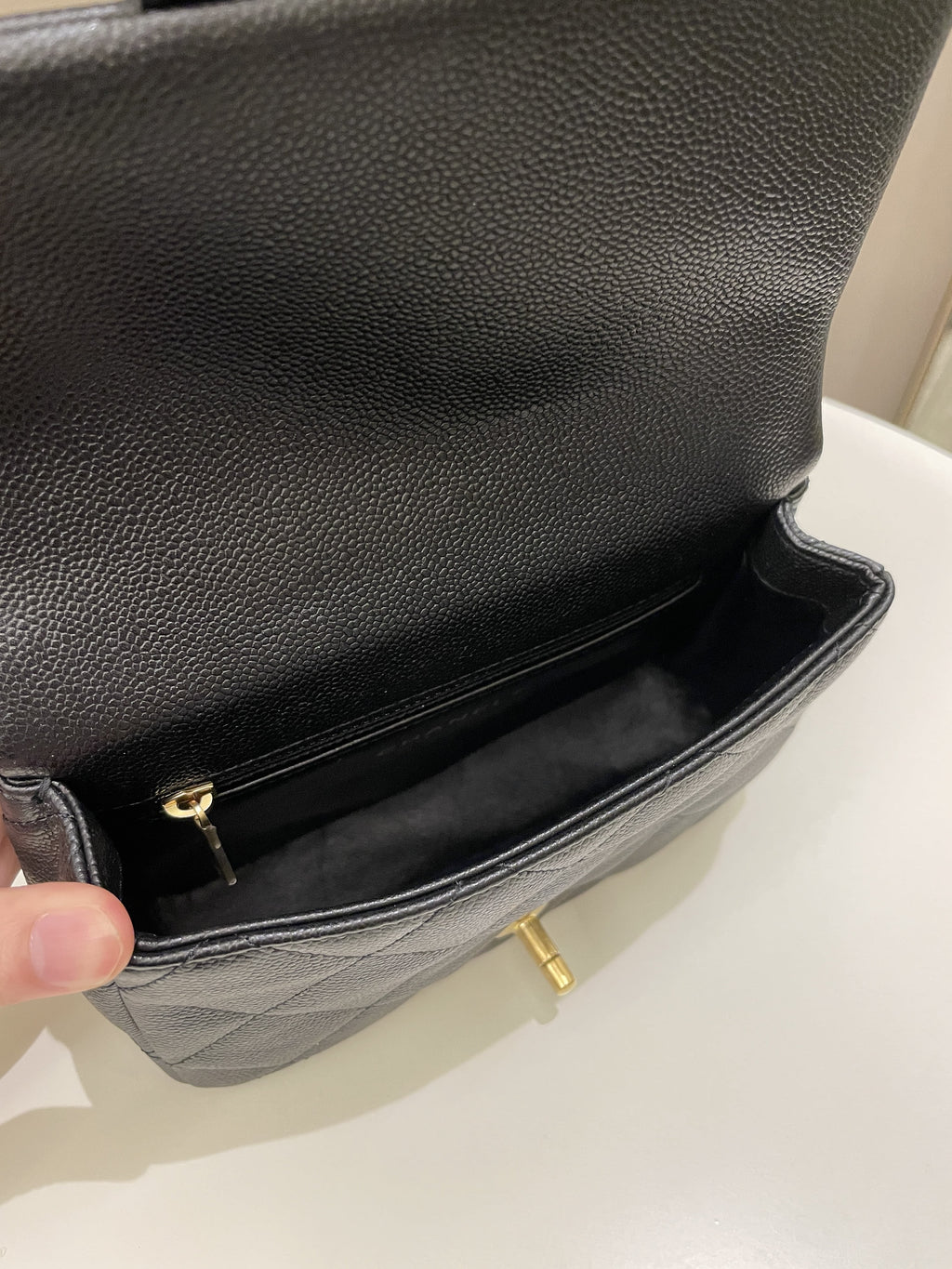 Chanel 23P Sweet Heart Flap Black Caviar