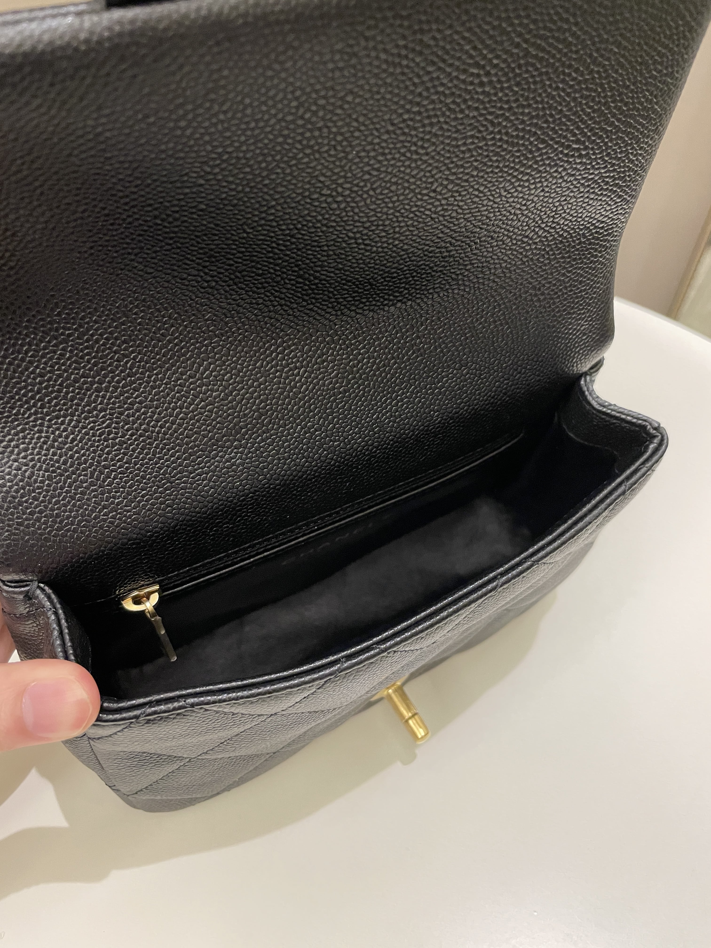 Chanel 23P Sweet Heart Flap Black Caviar