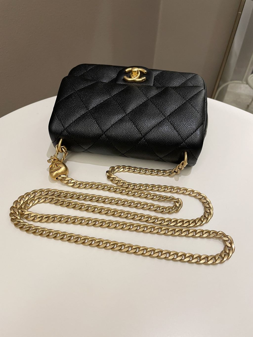 Chanel 23P Sweet Heart Flap Black Caviar