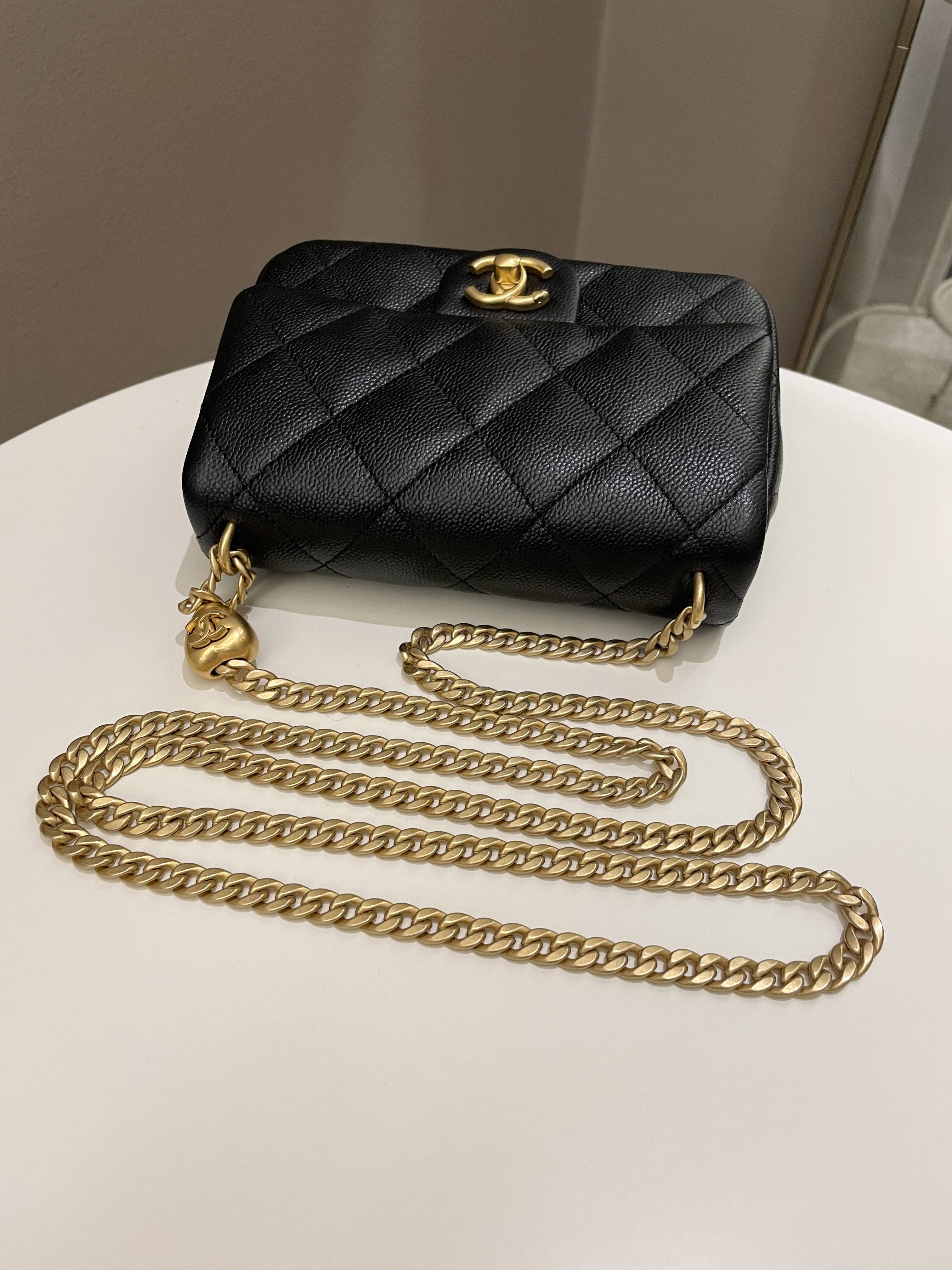 Chanel 23P Sweet Heart Flap Black Caviar