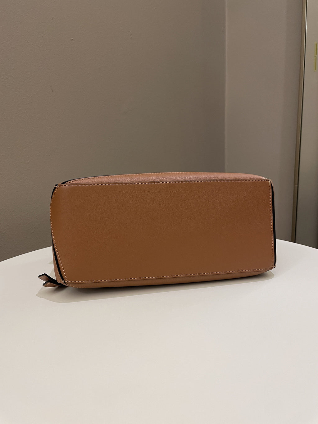 Loewe Puzzle Bag Tan Brown Grainy Calfskin