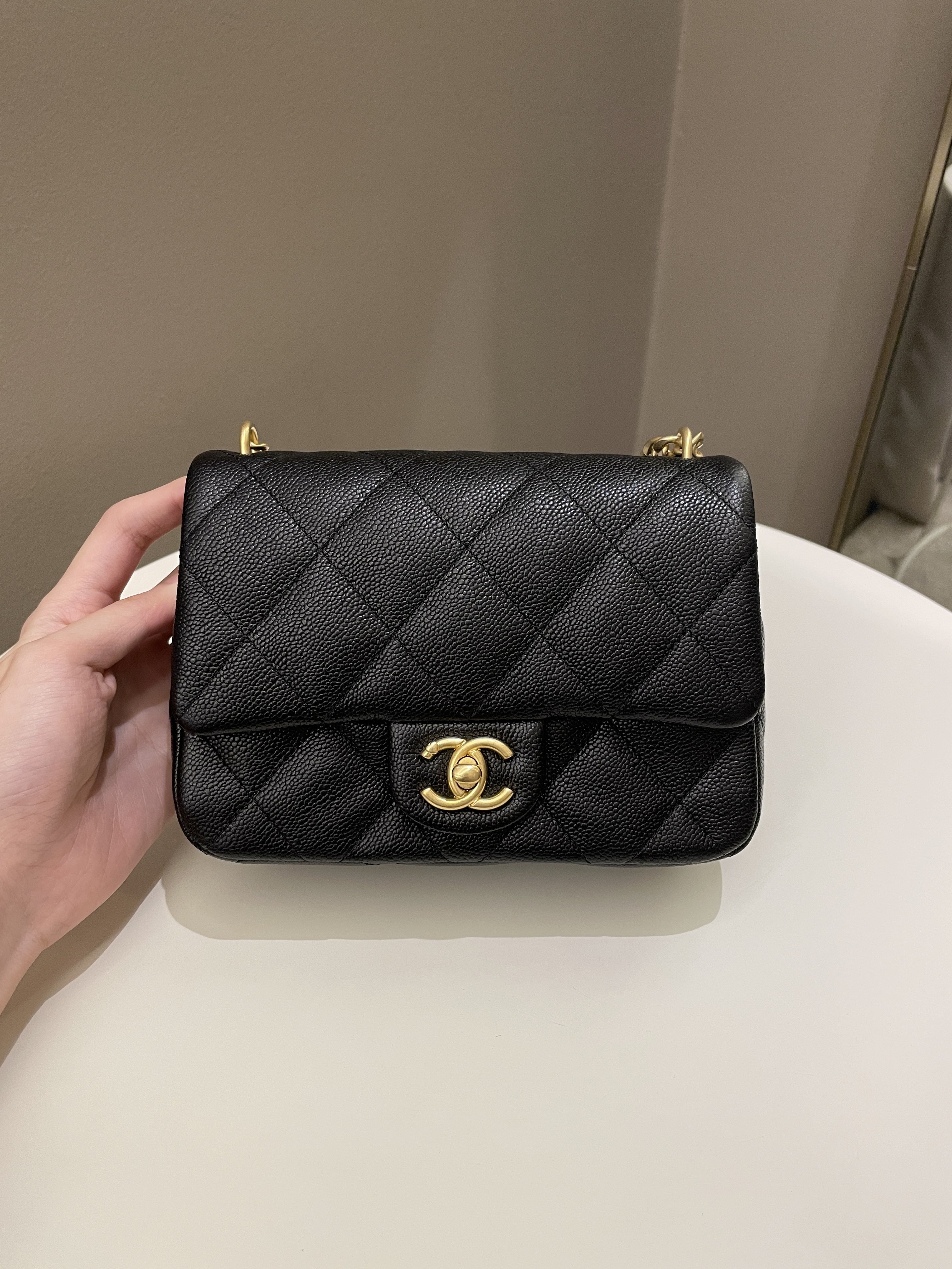 Chanel 23P Sweet Heart Flap Black Caviar
