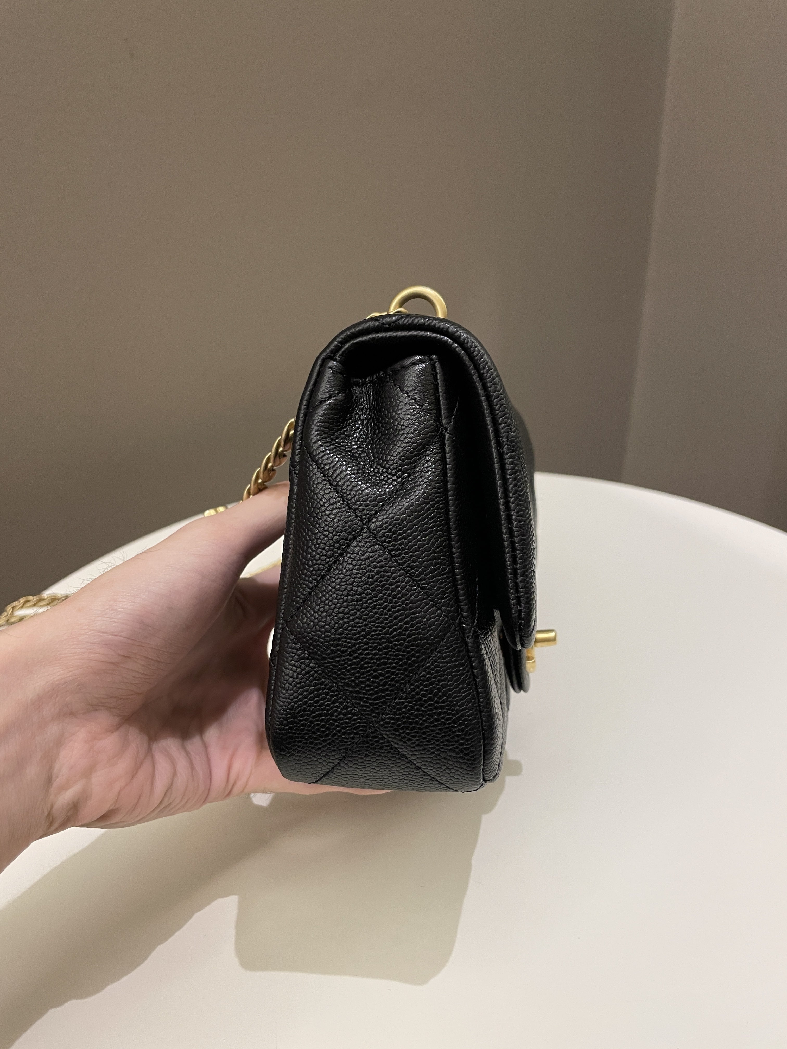 Chanel 23P Sweet Heart Flap Black Caviar