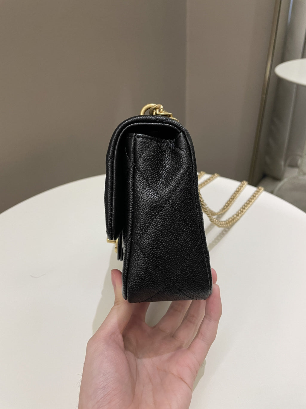 Chanel 23P Sweet Heart Flap Black Caviar