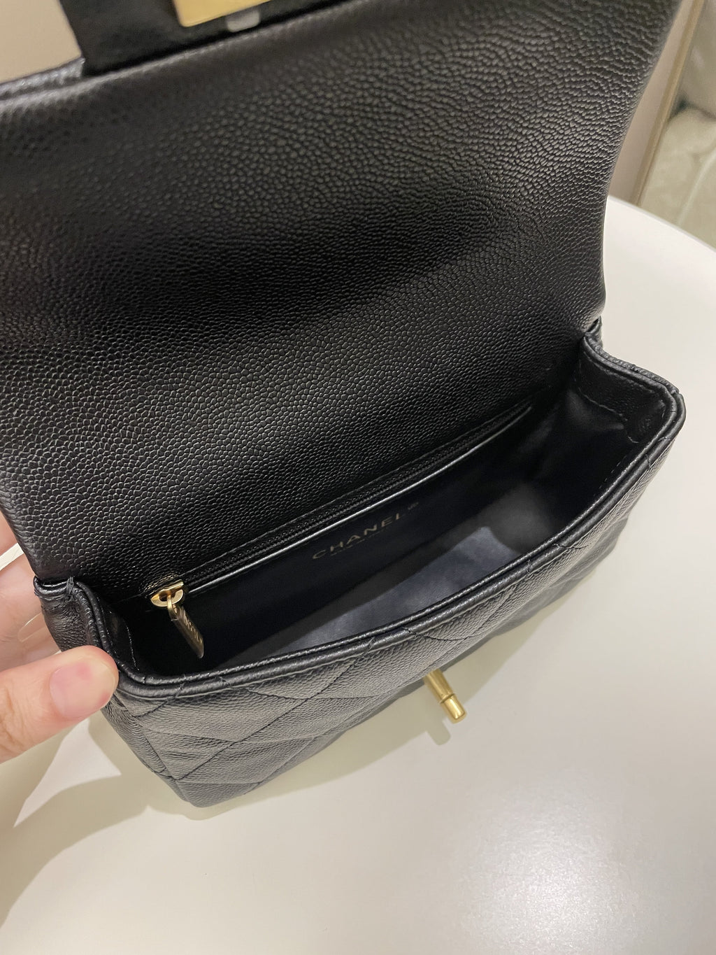 Chanel 23P Sweet Heart Flap Black Caviar