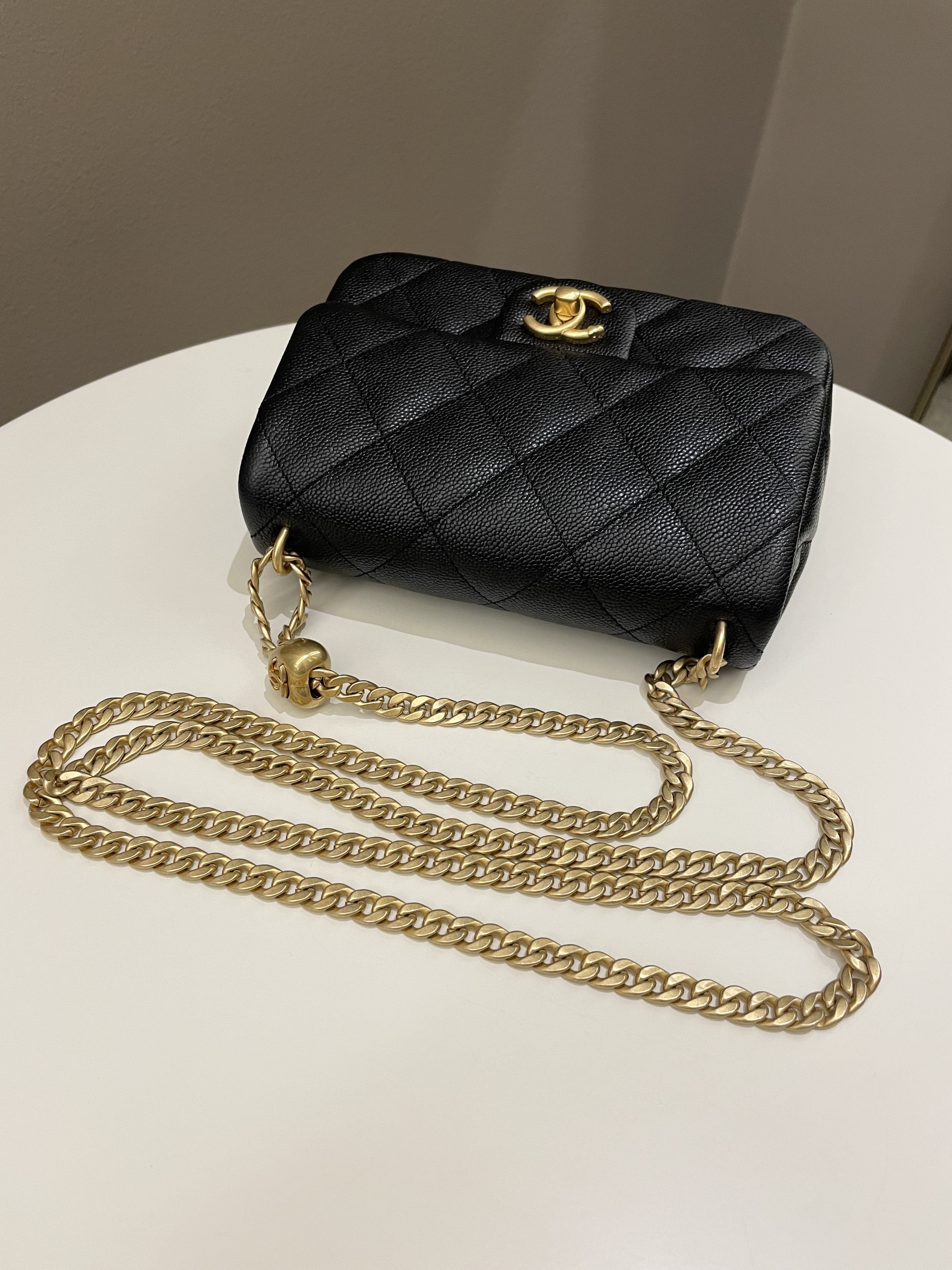 Chanel 23P Sweet Heart Flap Black Caviar