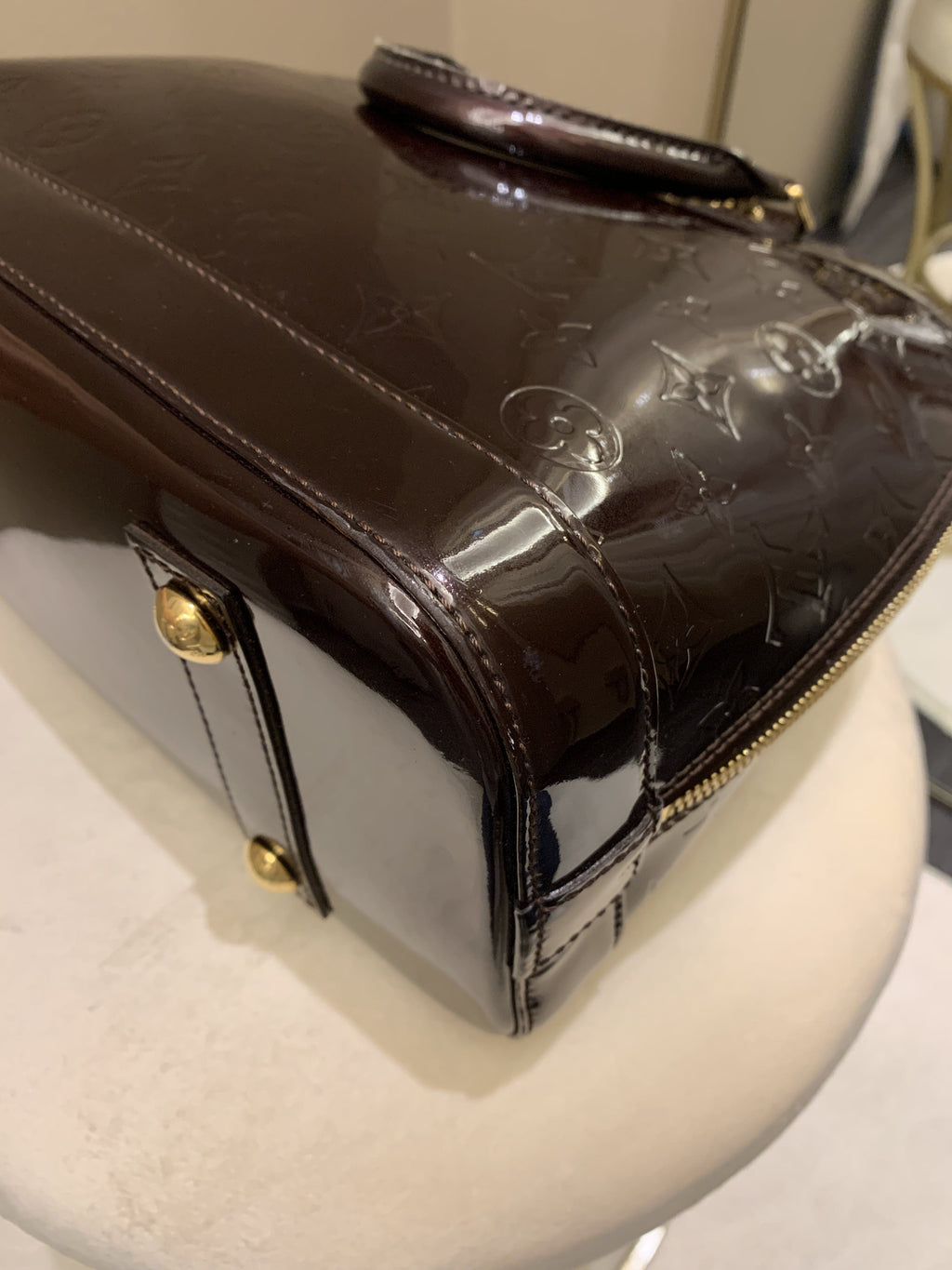 Louis Vuitton Alma Amarante Vernice