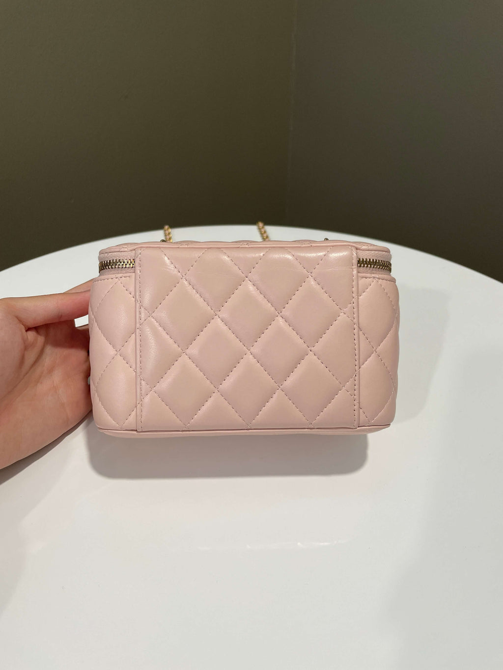 Chanel Pearl Crush Vanity Rectangular Pink Lambskin
