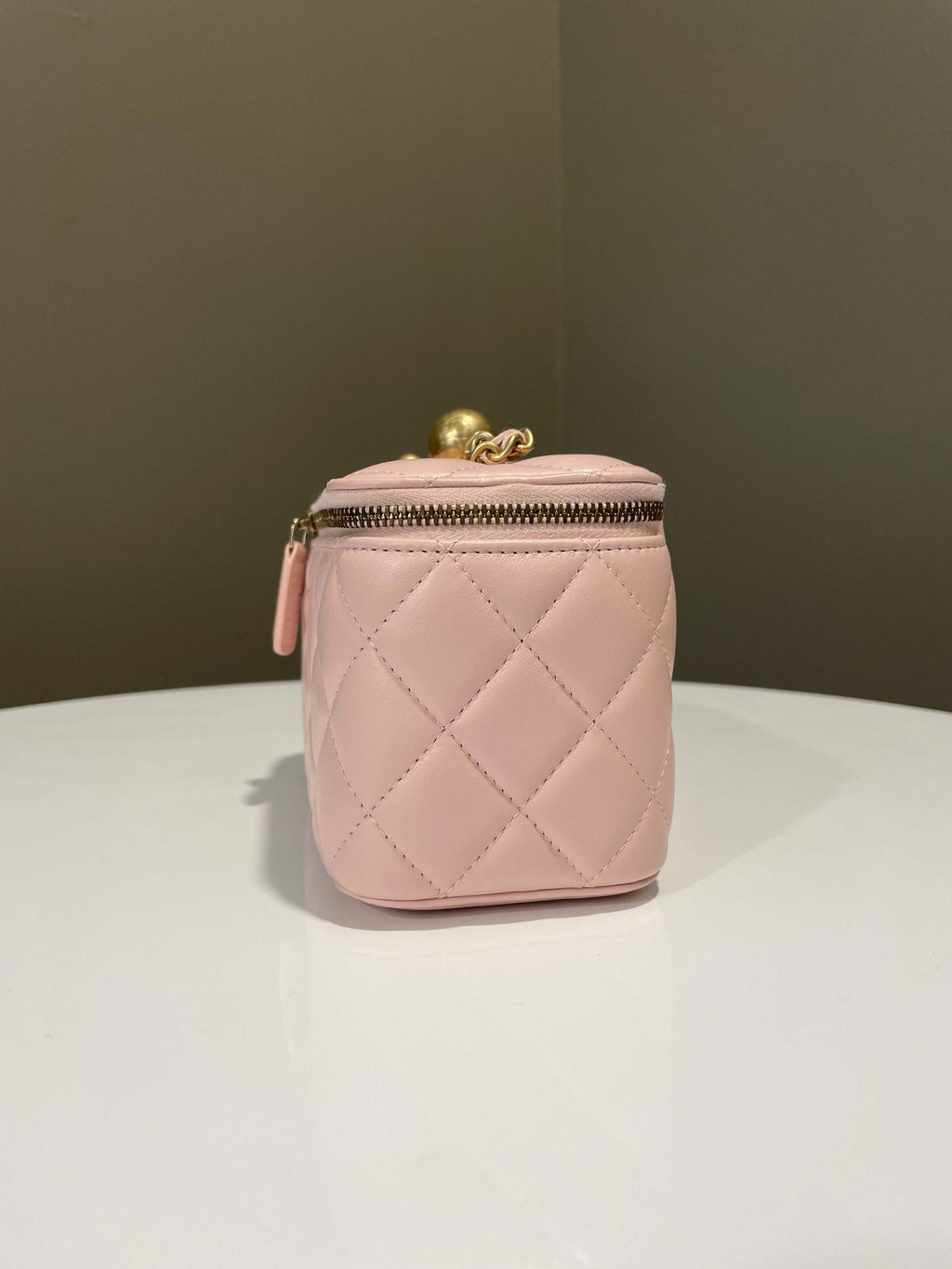 Chanel Pearl Crush Vanity Rectangular Pink Lambskin