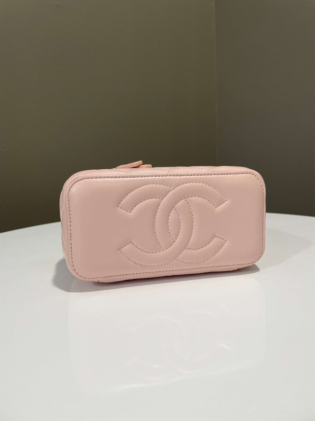 Chanel Pearl Crush Vanity Rectangular Pink Lambskin