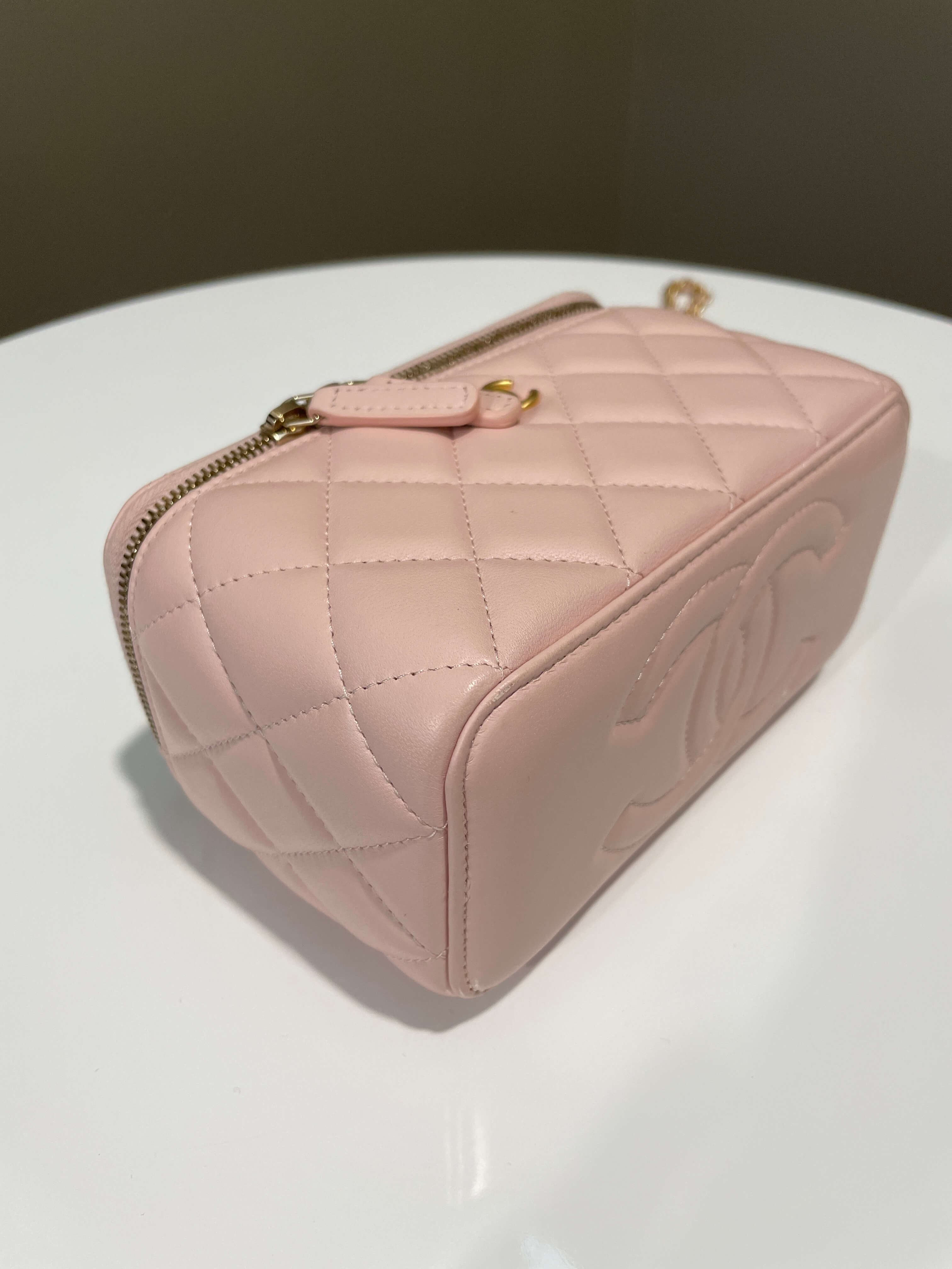 Chanel Pearl Crush Vanity Rectangular Pink Lambskin