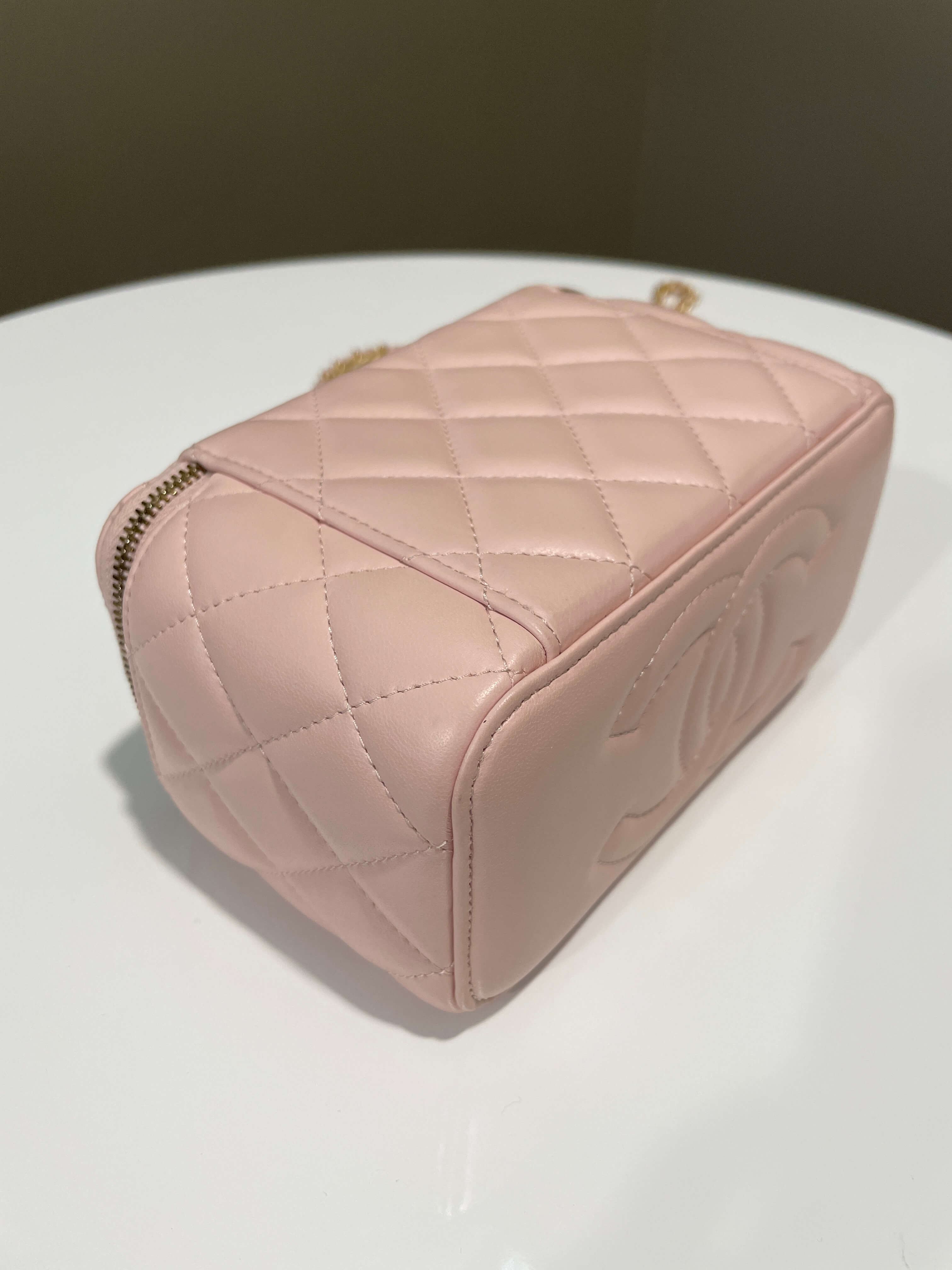 Chanel Pearl Crush Vanity Rectangular Pink Lambskin