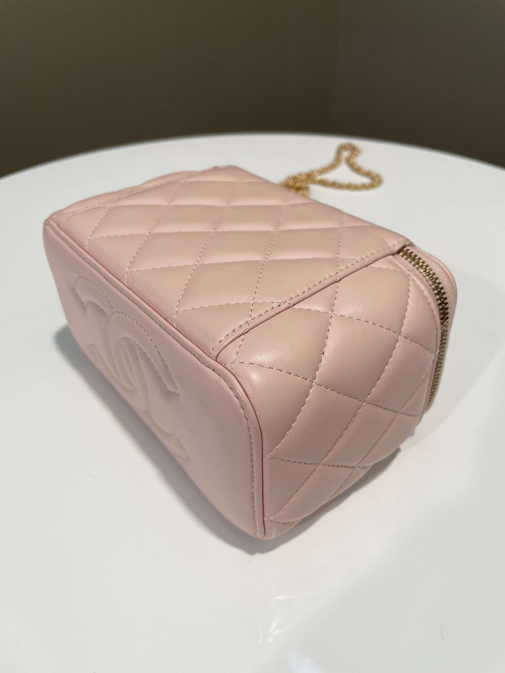 Chanel Pearl Crush Vanity Rectangular Pink Lambskin