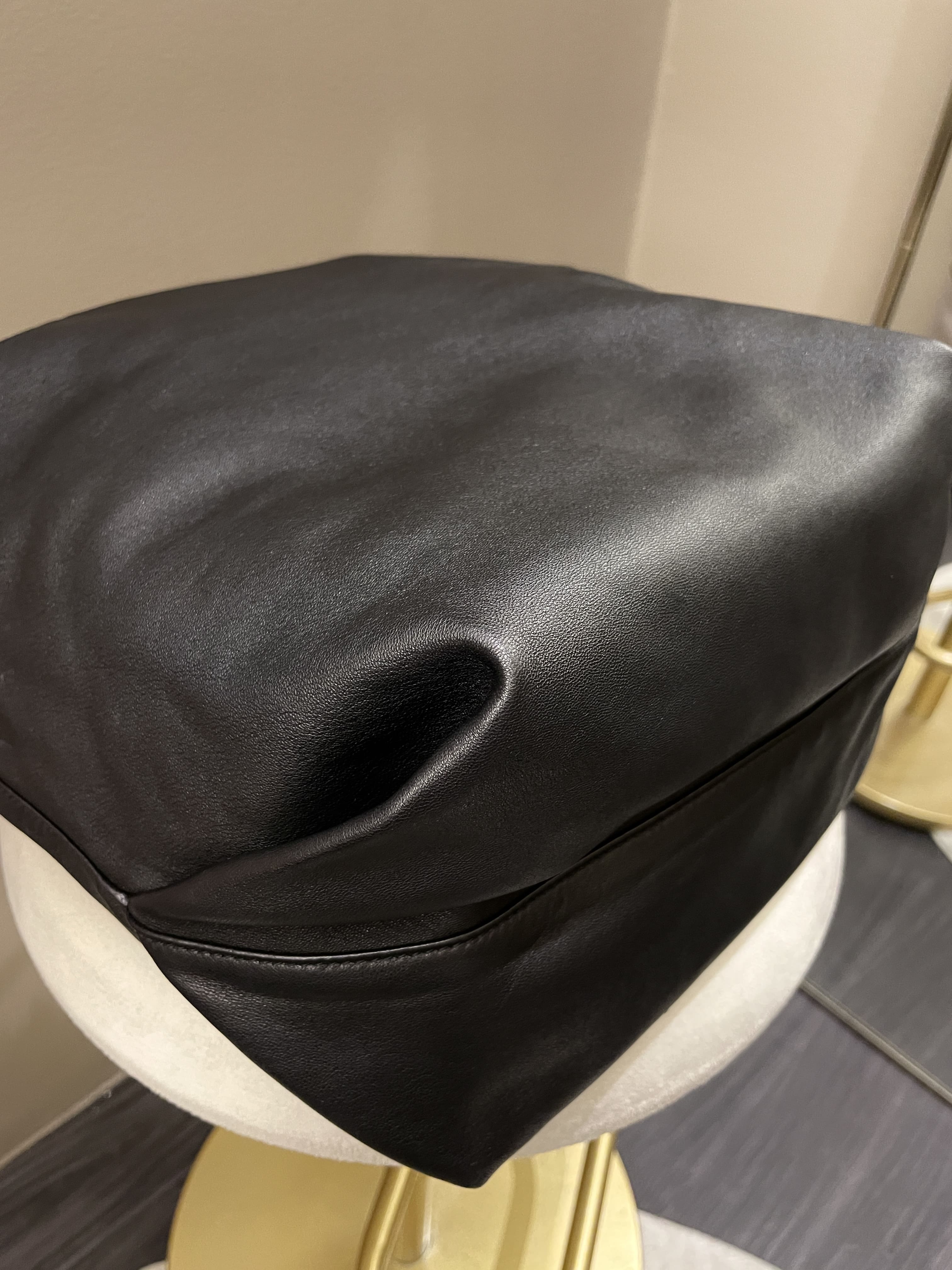 Saint Laurent Drawstring Teddy Bag Black Lambskin