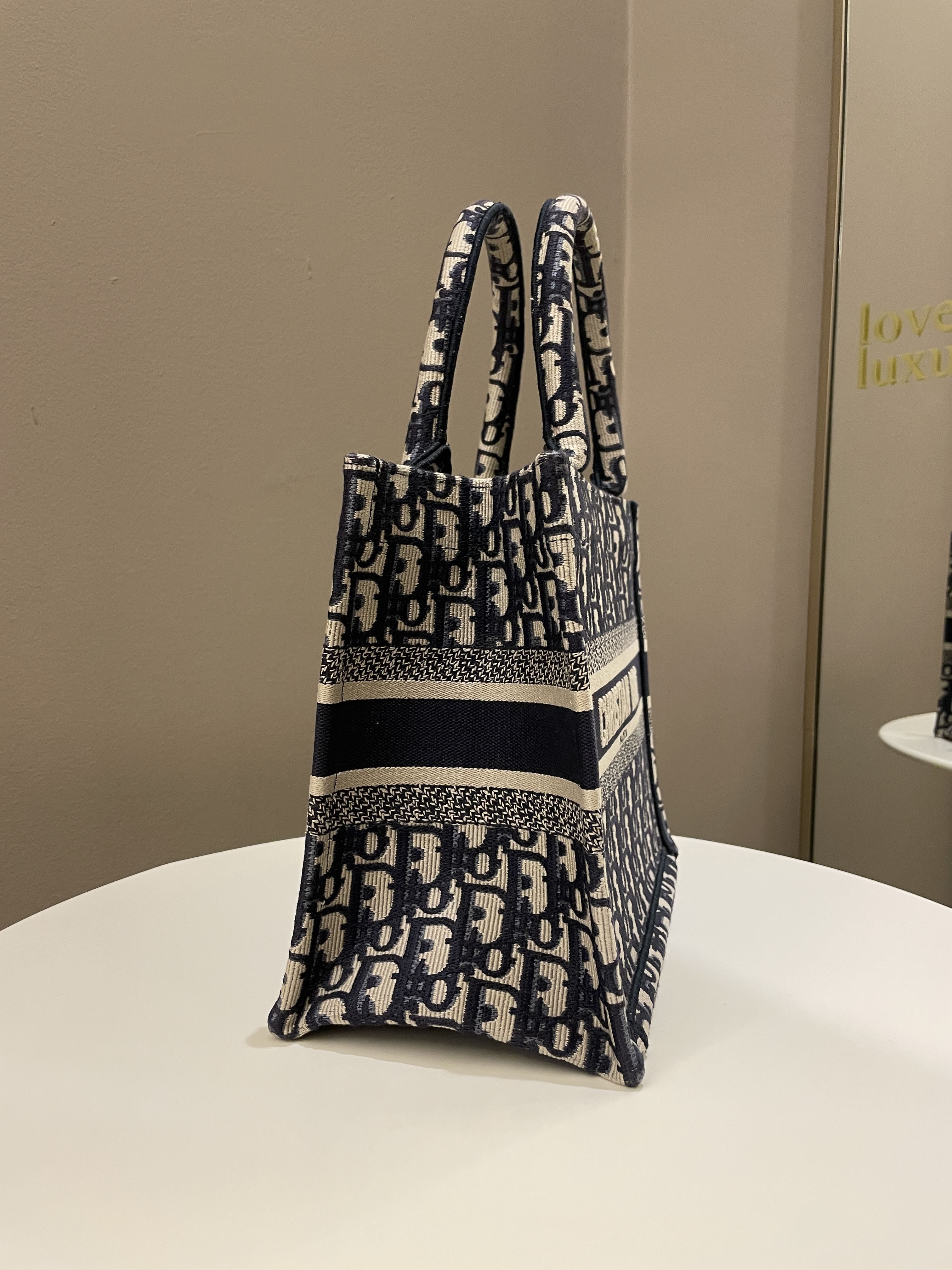 Dior Book Tote Navy Oblique