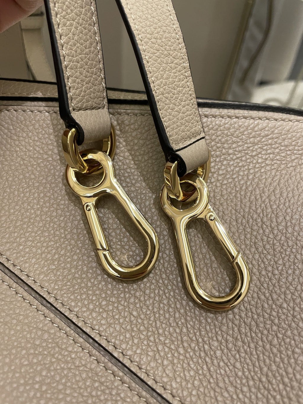 Loewe Puzzle Bag Taupe Beige Grainy Calfskin
