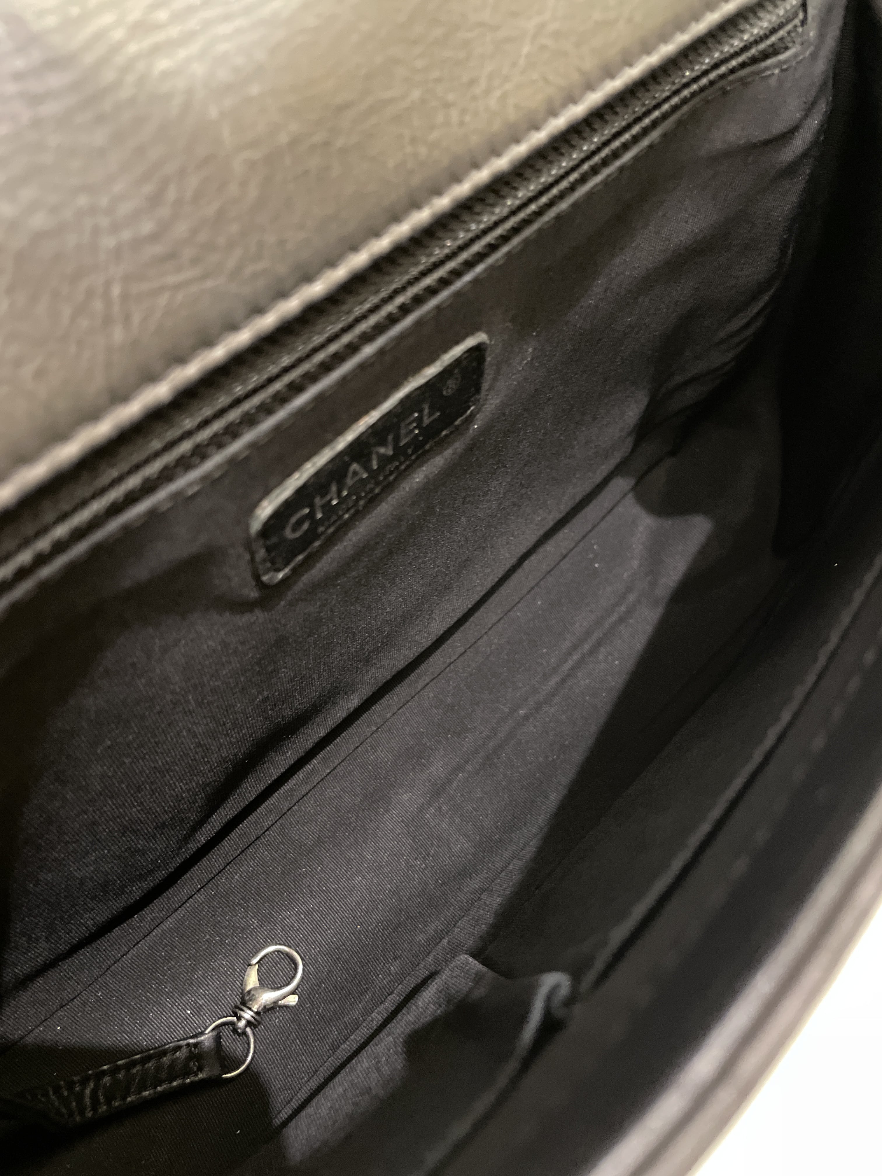 Chanel Quilted Boy Large Black Calfskin