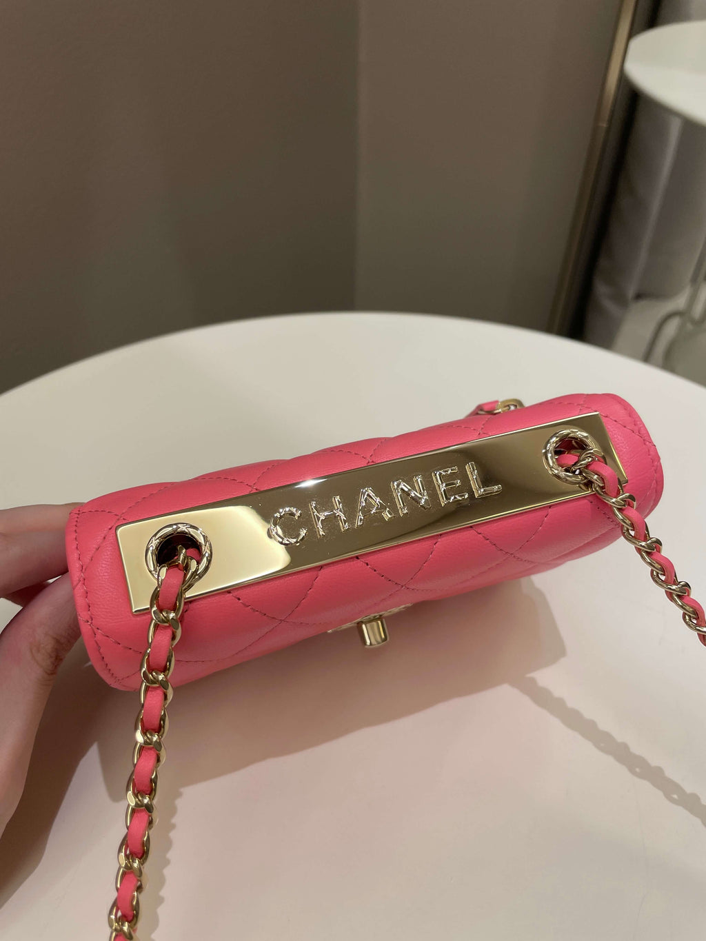 Chanel Trendy CC Clutch with Chain Pink