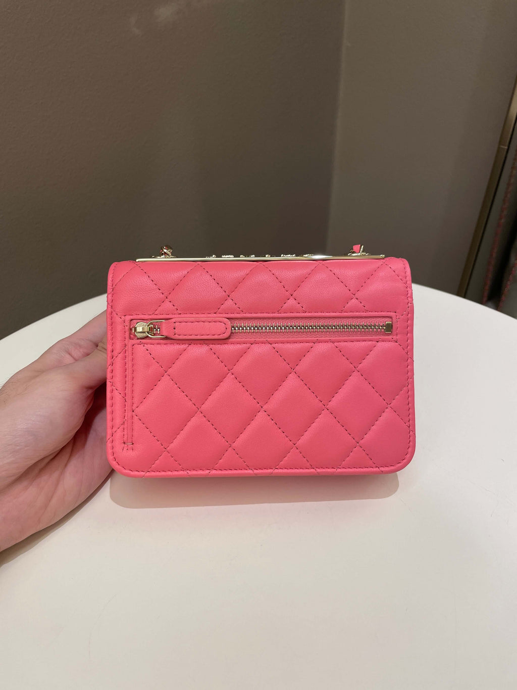Chanel Trendy CC Clutch with Chain Pink