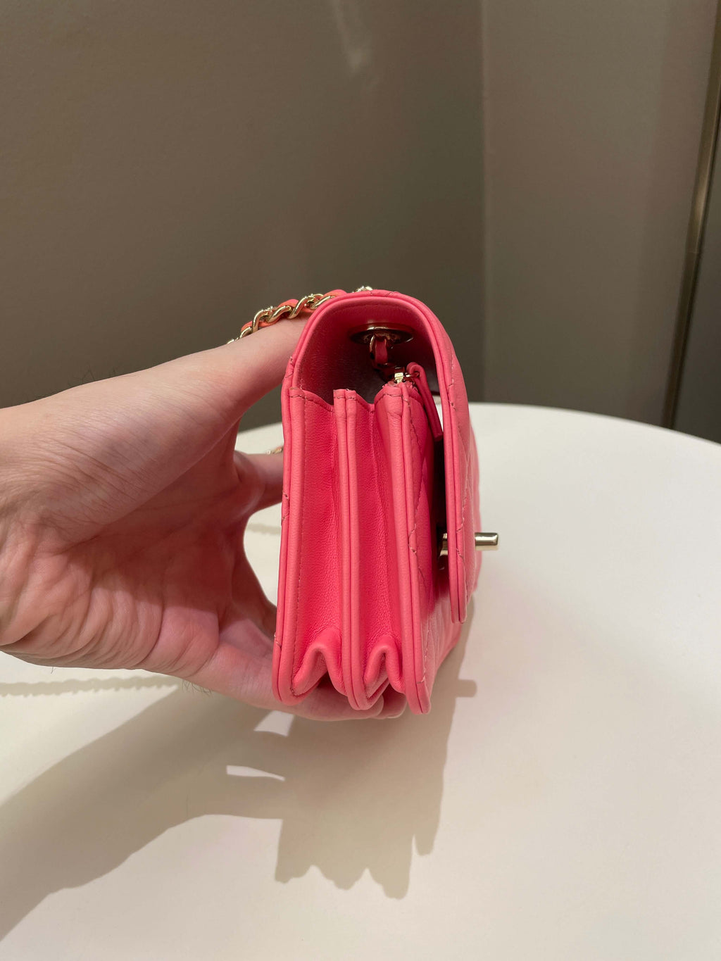 Chanel Trendy CC Clutch with Chain Pink
