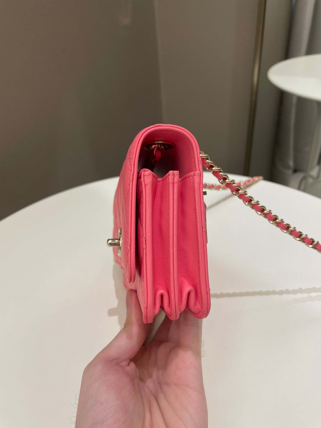 Chanel Trendy CC Clutch with Chain Pink