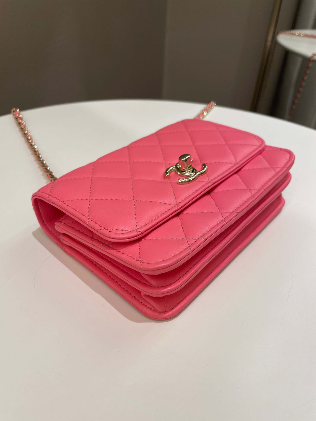 Chanel Trendy CC Clutch with Chain Pink