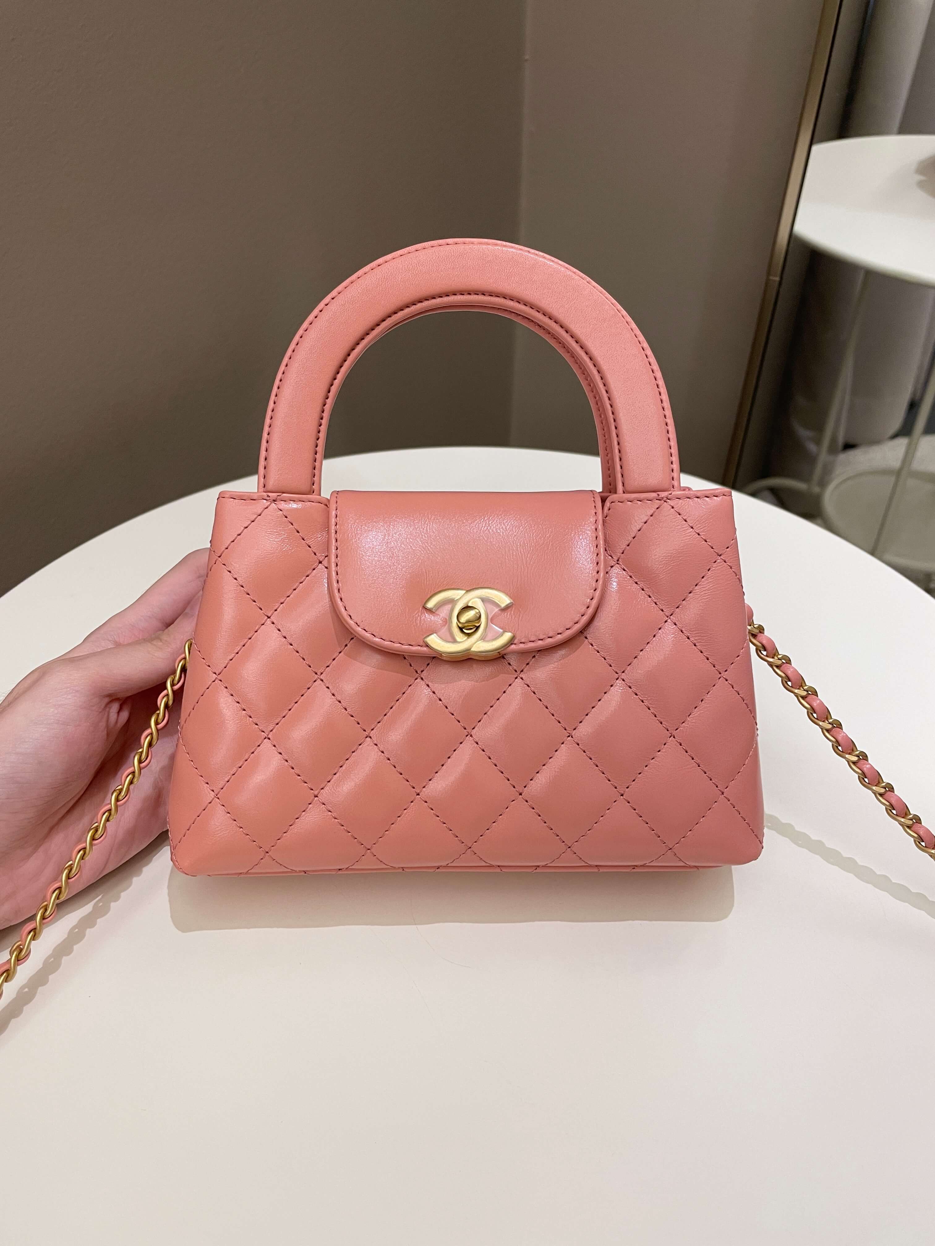 Chanel 23K Kelly Bag Pink Aged Calfskin