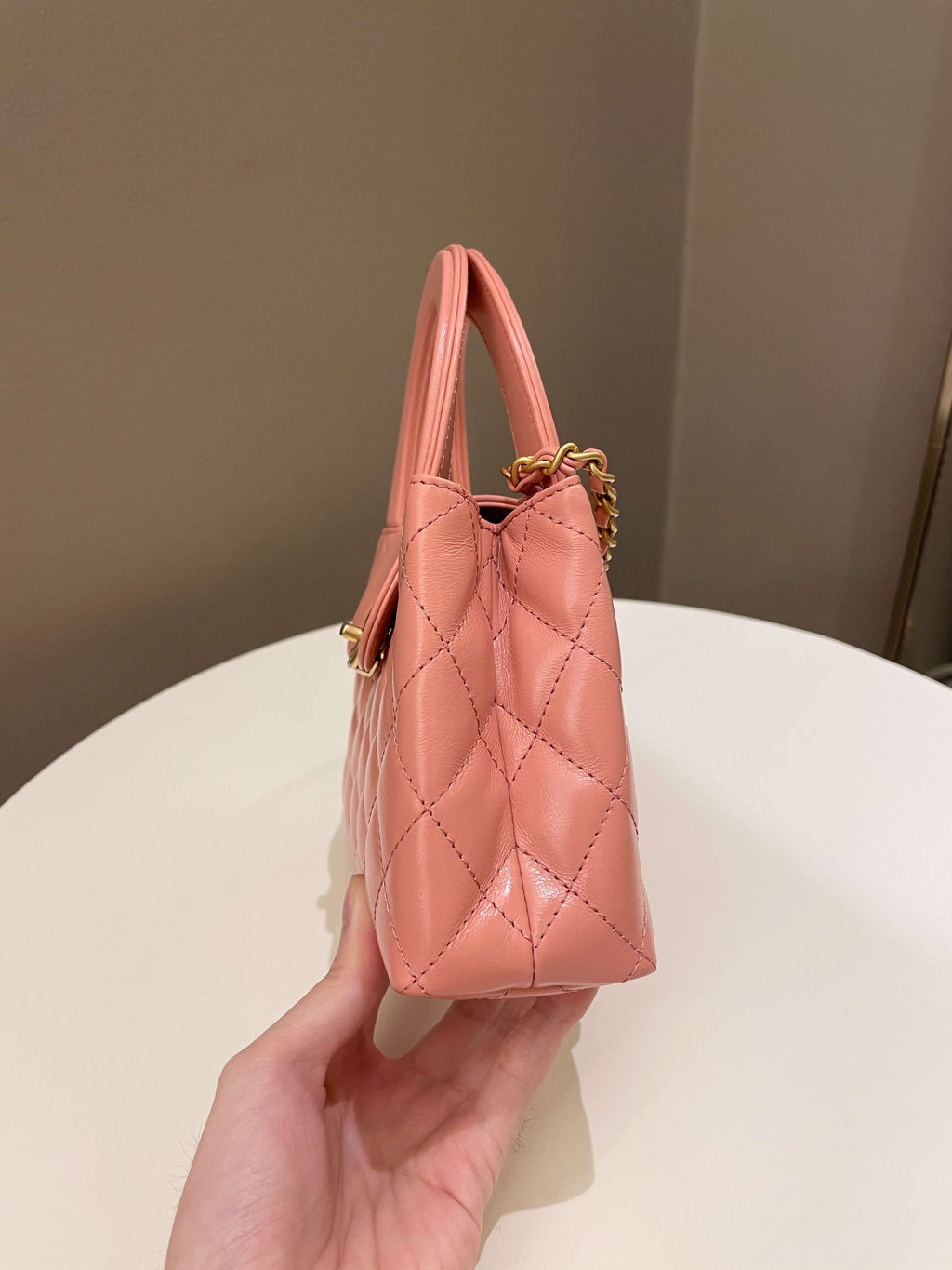 Chanel 23K Kelly Bag Pink Aged Calfskin