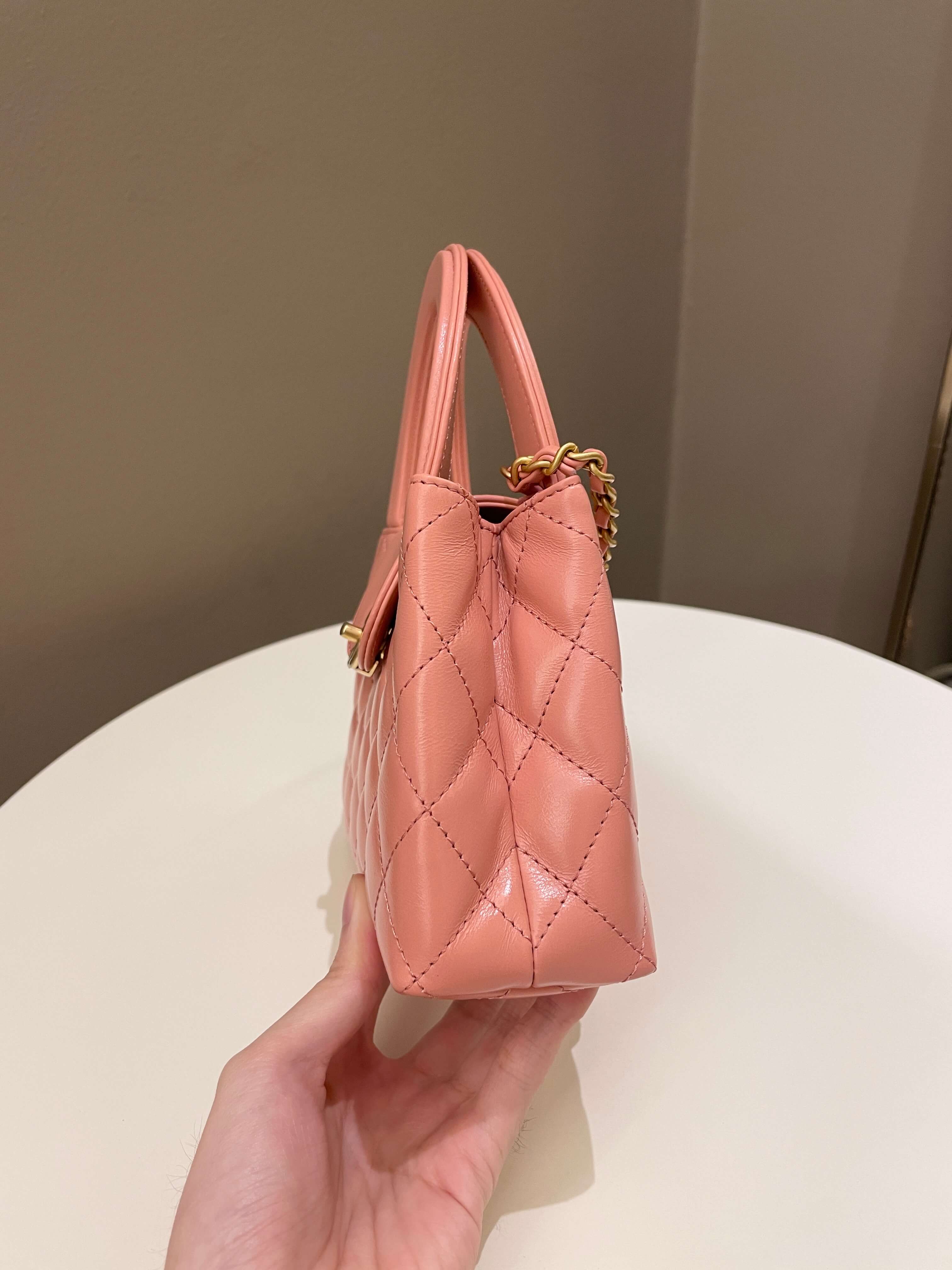Chanel 23K Kelly Bag Pink Aged Calfskin